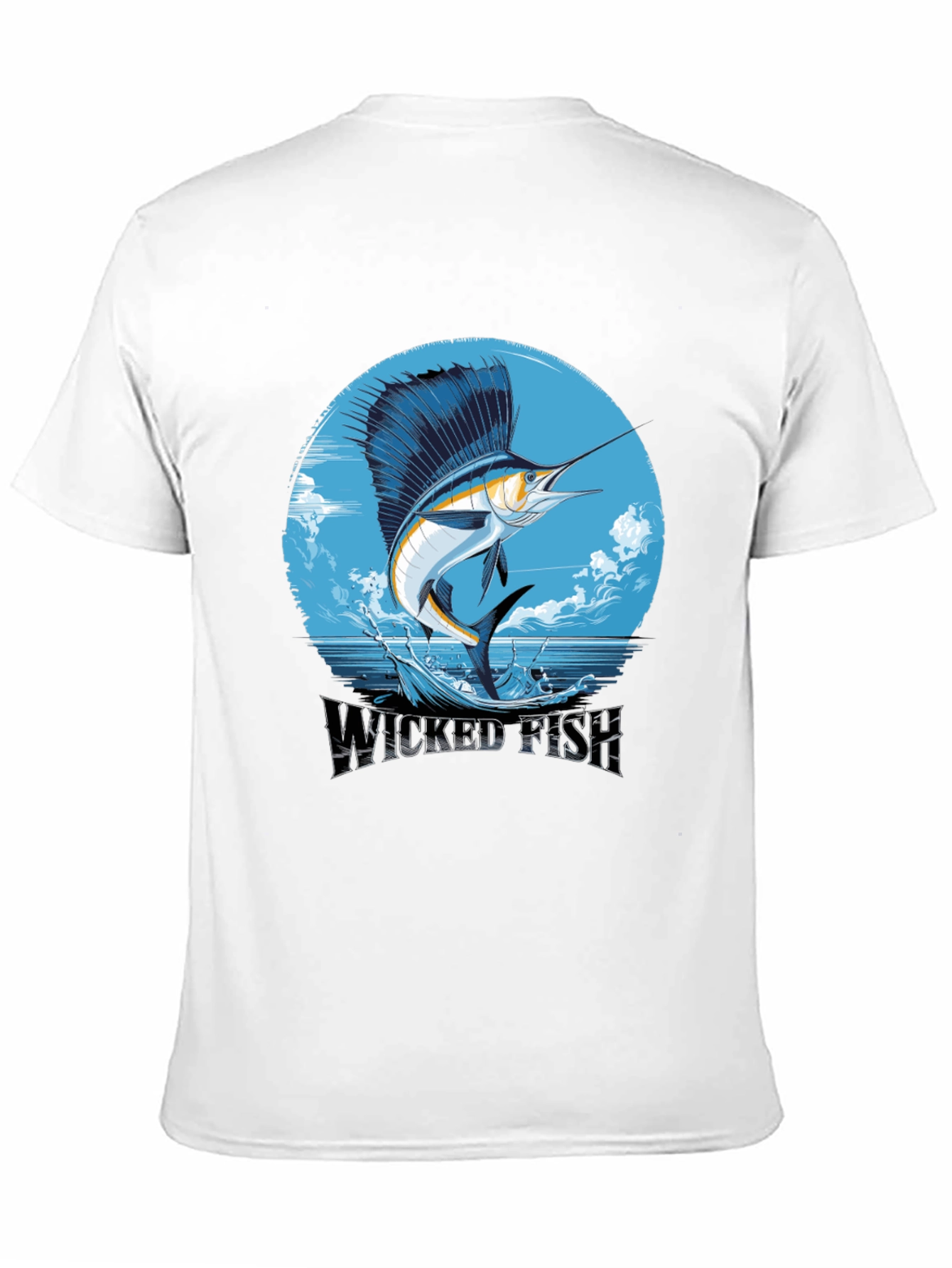 Wicked Fish Graphic Tee - Stylish Mens Black T-Shirt