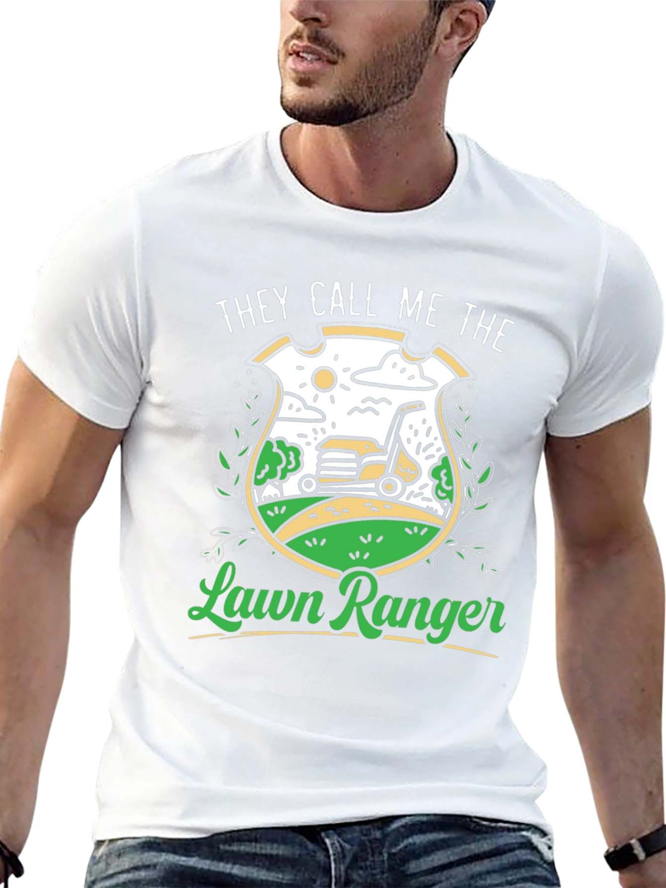 Lawn Ranger Graphic Tee - Funny Gardener Shirt