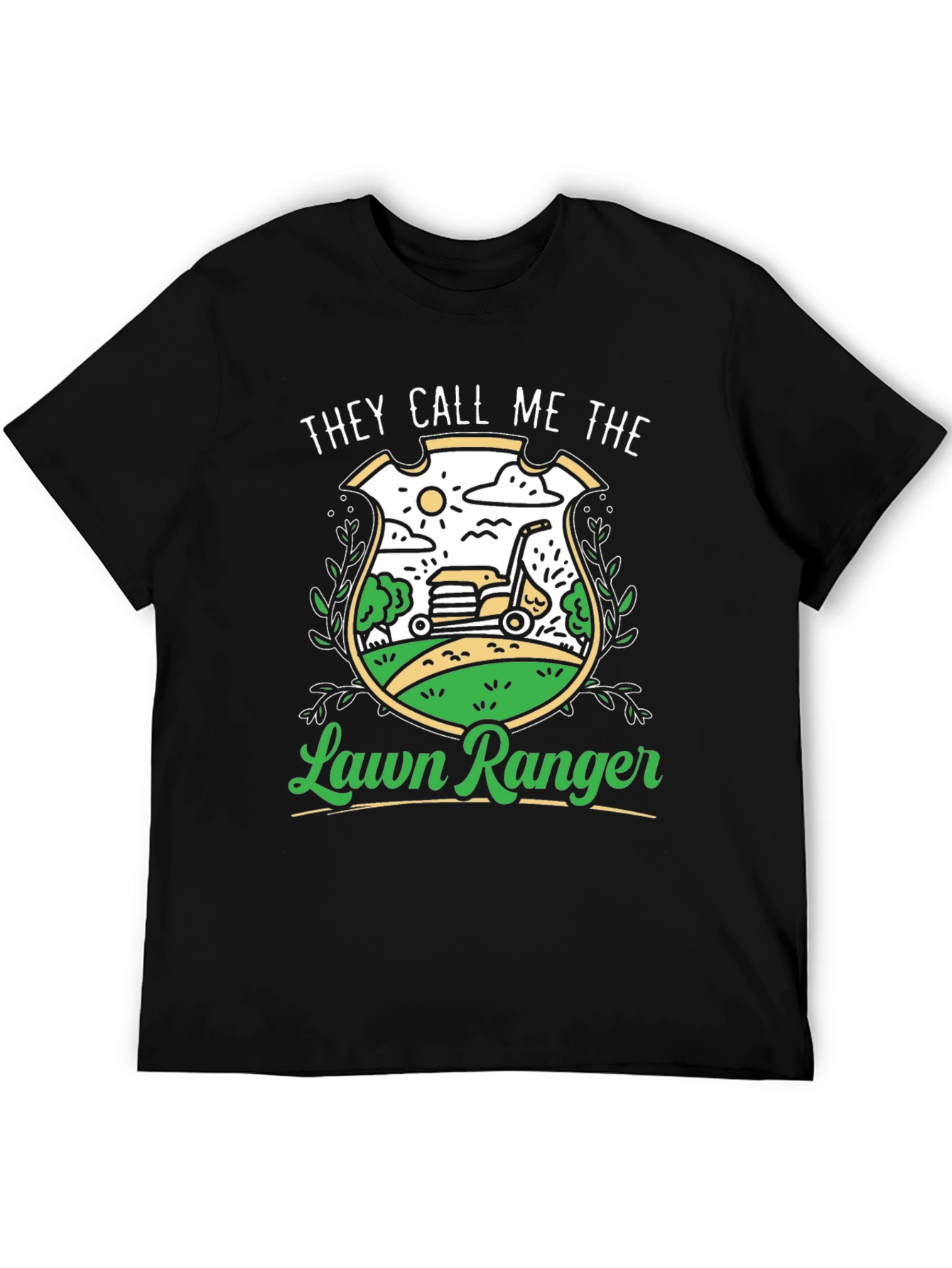 Lawn Ranger Graphic Tee - Funny Gardener Shirt