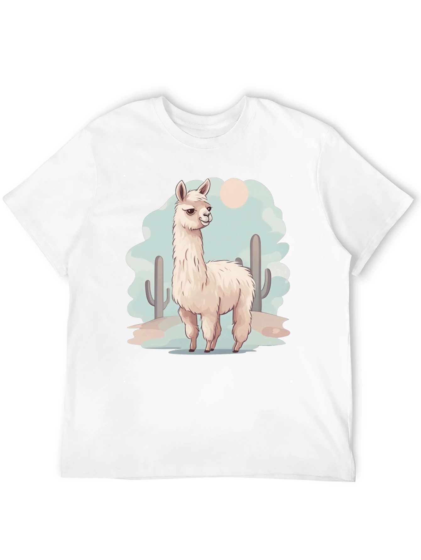 Llama Desert Graphic Tee - Cool & Casual