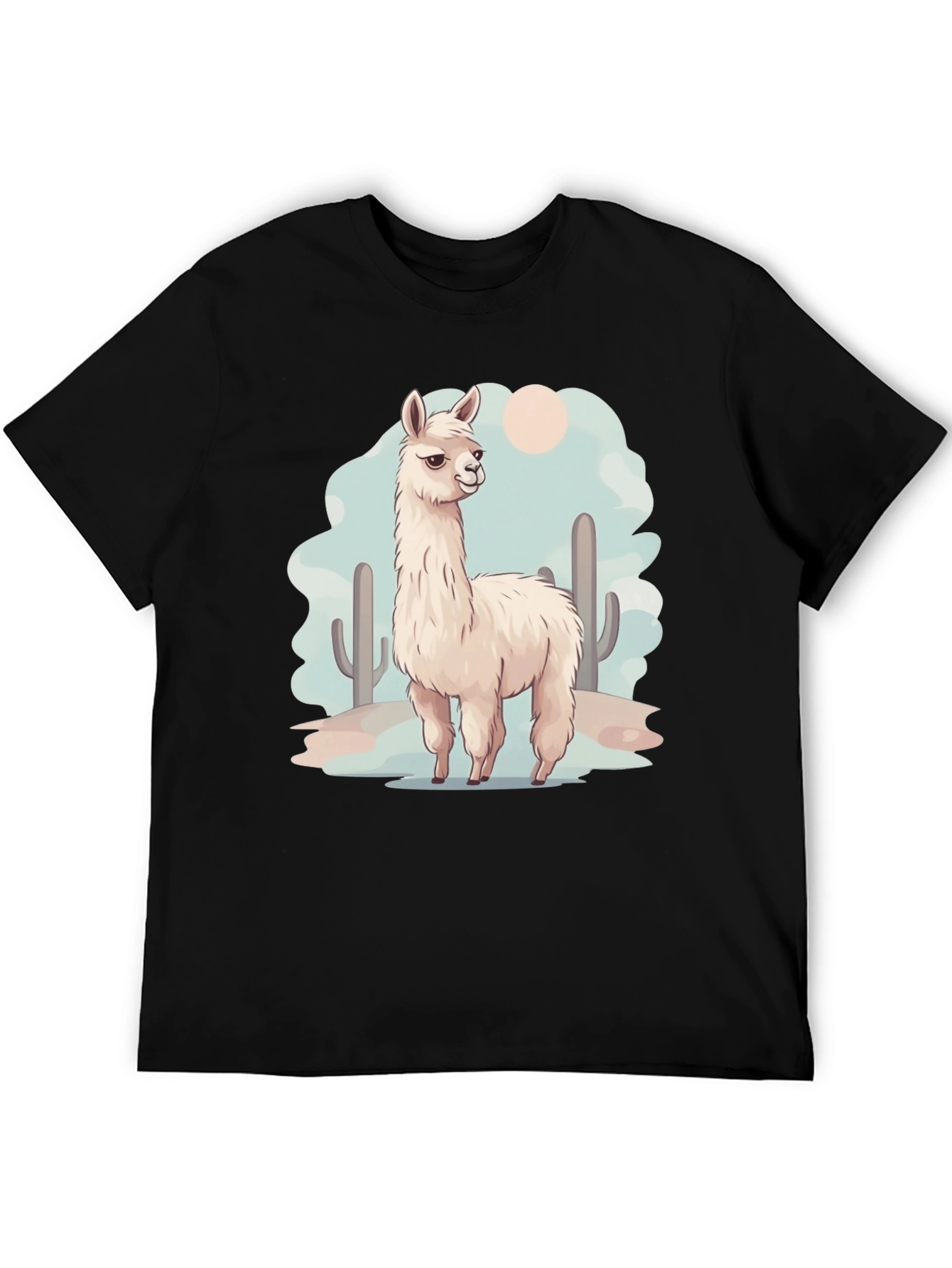 Llama Desert Graphic Tee - Cool & Casual