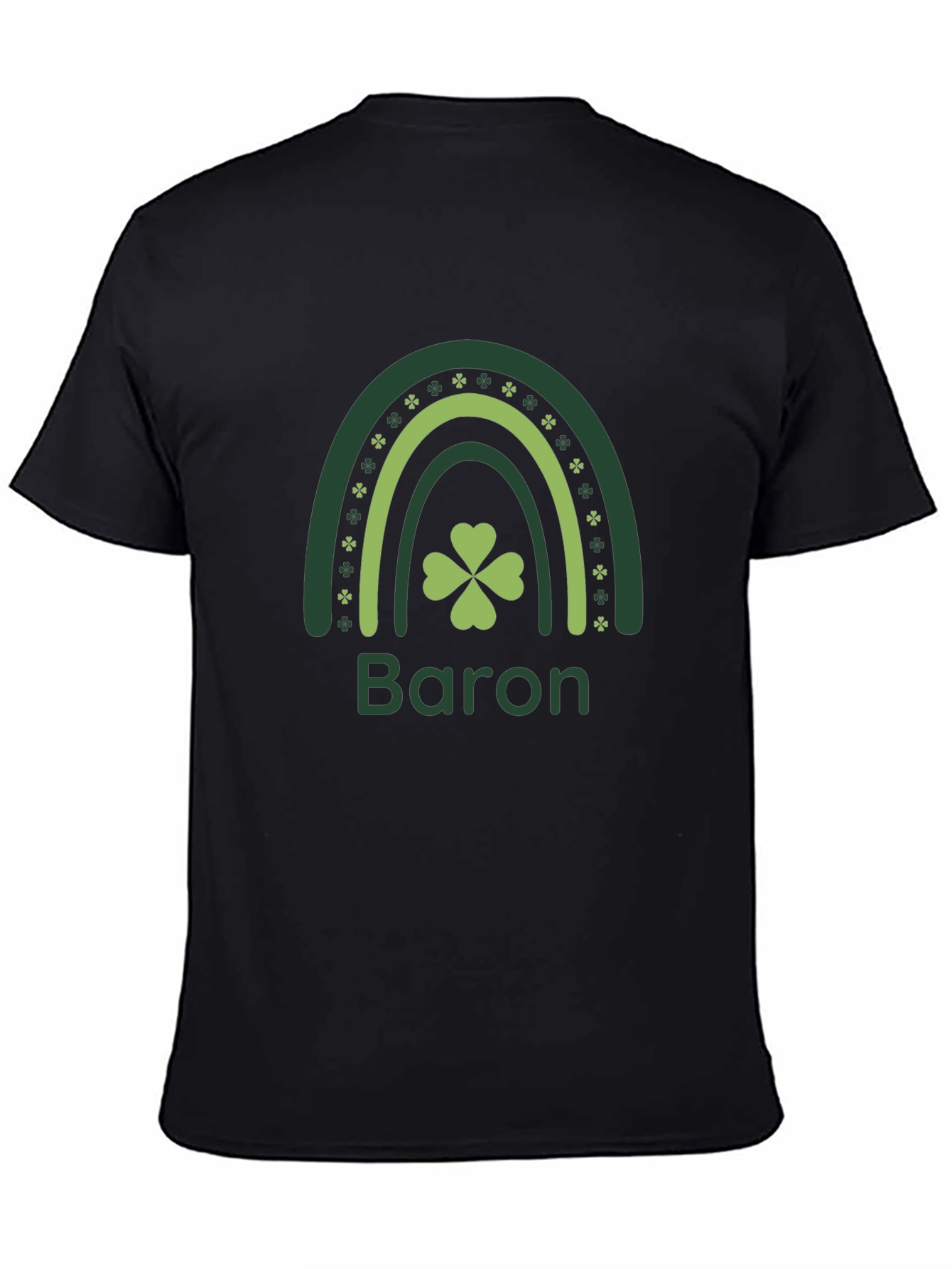Lucky Shamrock Rainbow Personalized T-Shirt