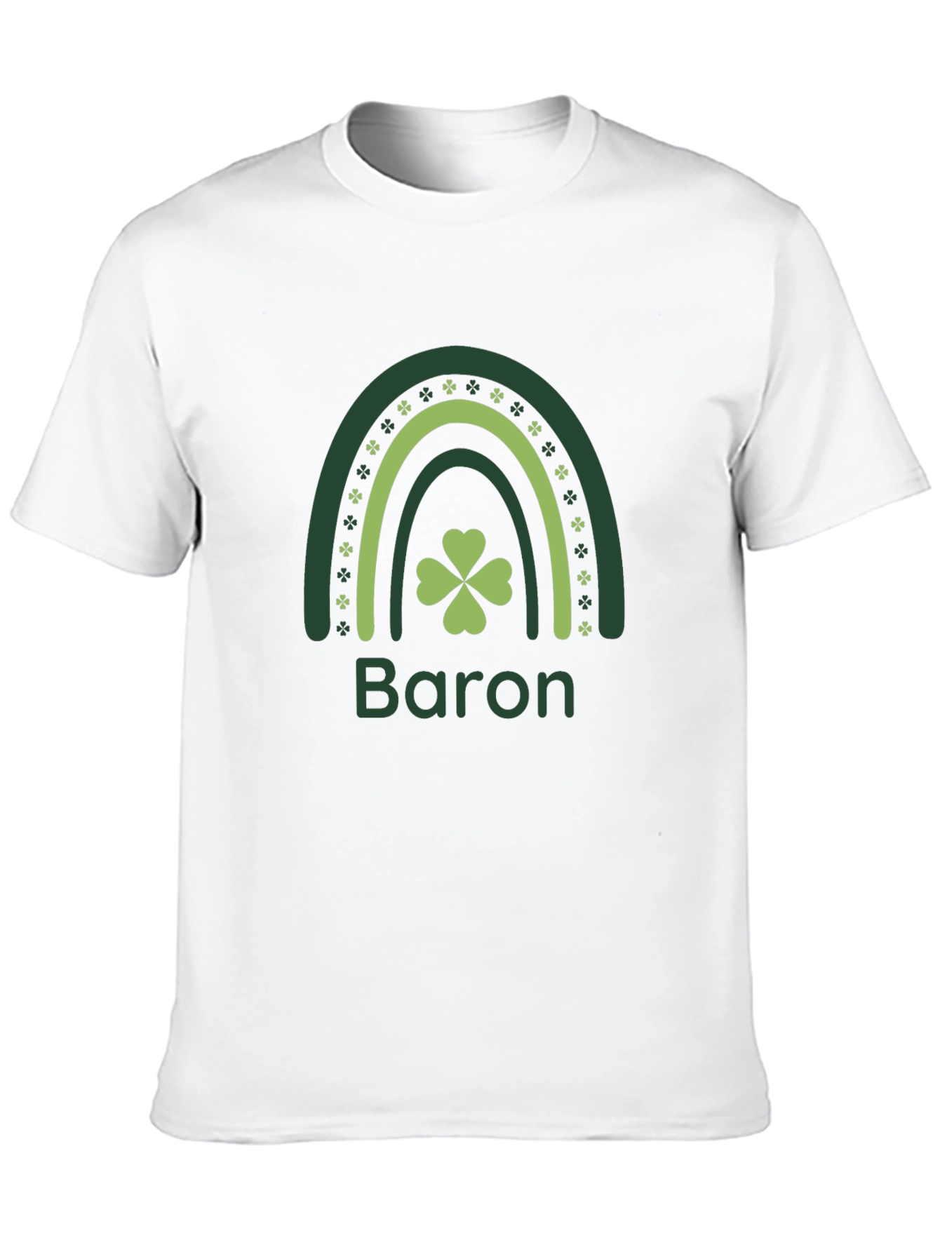 Lucky Shamrock Rainbow Personalized T-Shirt