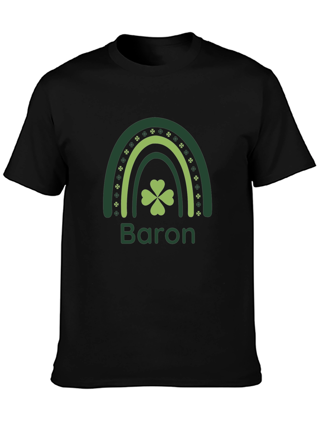 Lucky Shamrock Rainbow Personalized T-Shirt