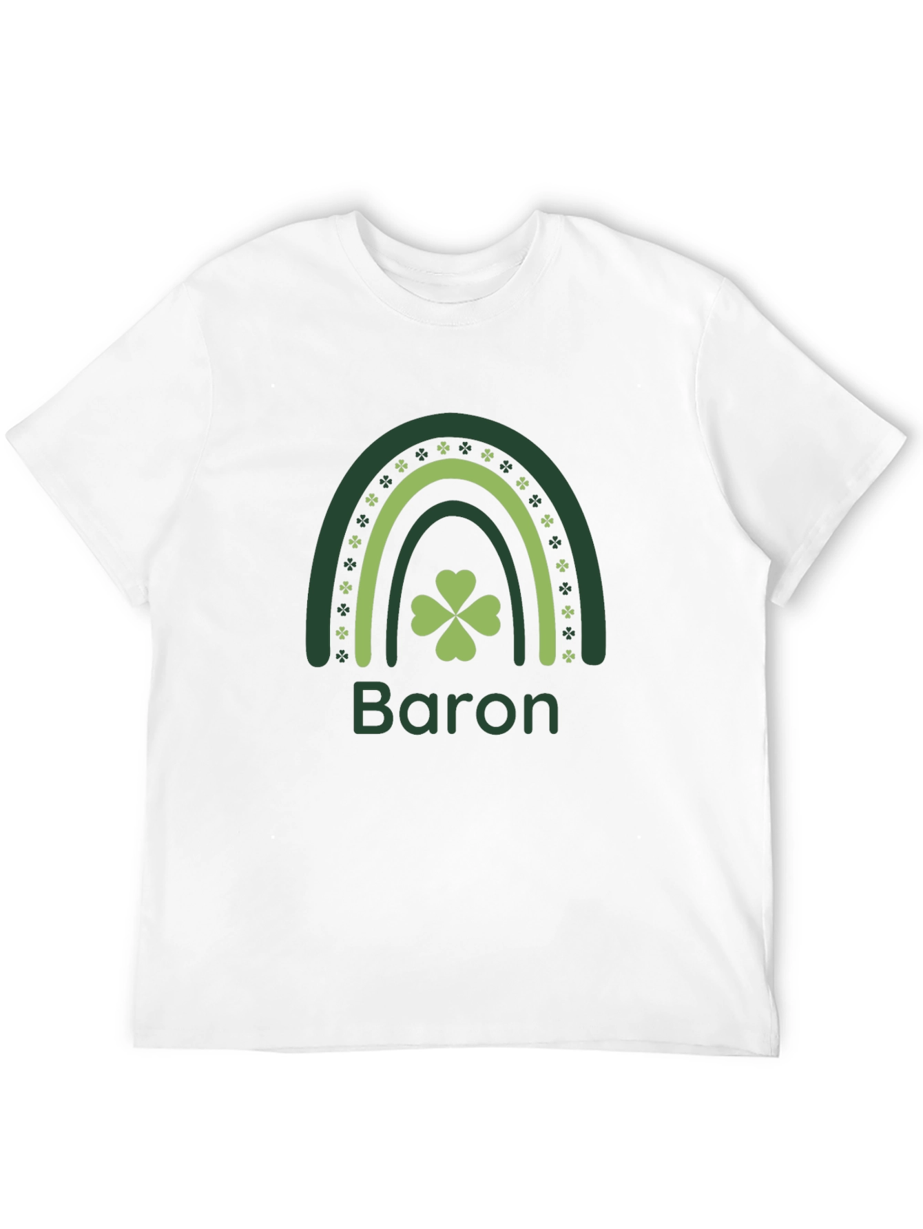 Lucky Shamrock Rainbow Personalized T-Shirt