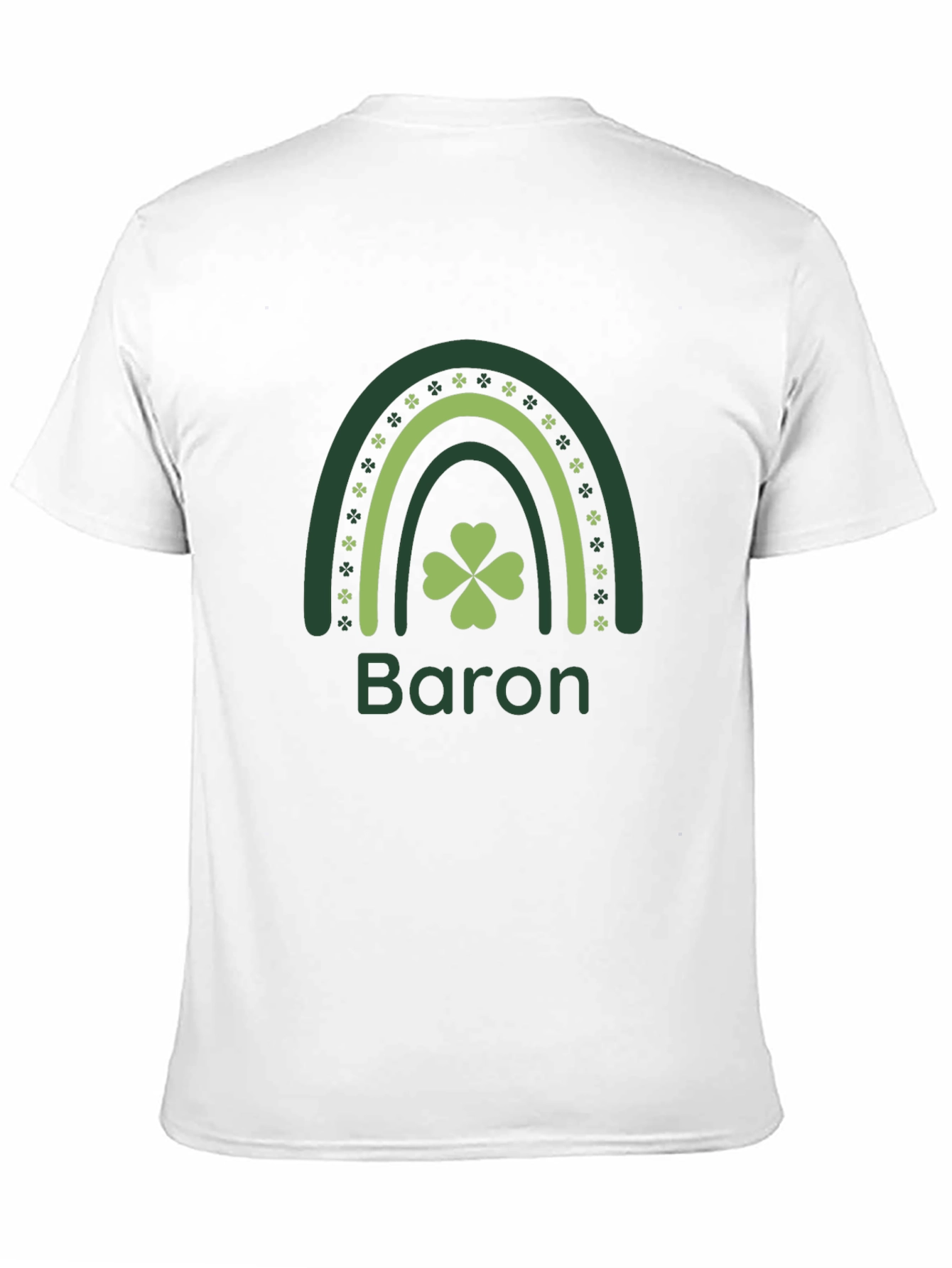 Lucky Shamrock Rainbow Personalized T-Shirt