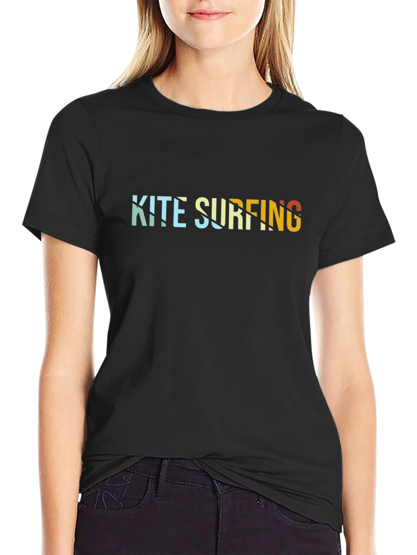 Kite Surfing Graphic Tee - Retro Style