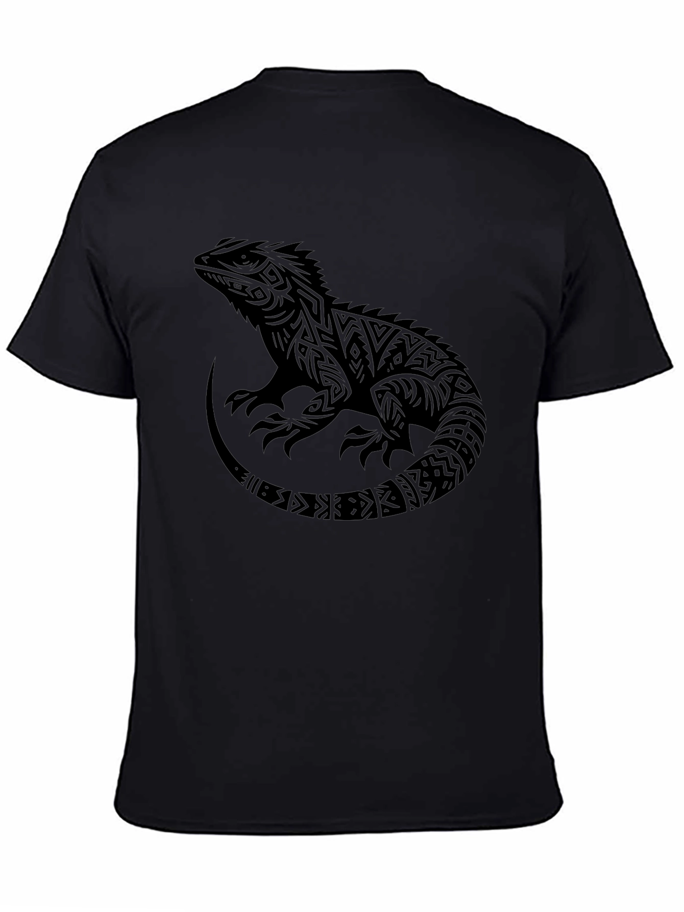 Tribal Lizard Graphic T-Shirt - Cool Design