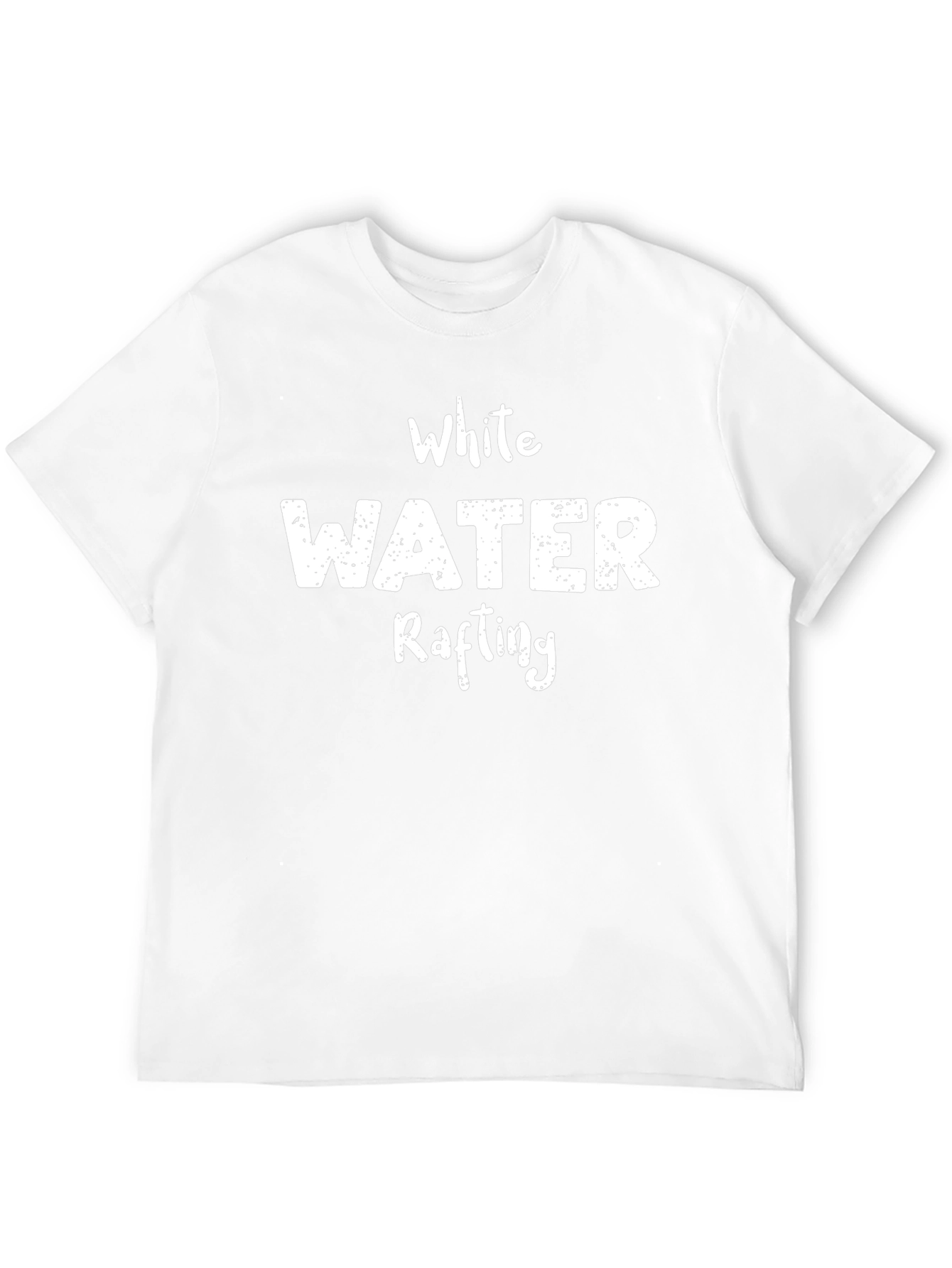White Water Rafting Graphic T-Shirt - Black