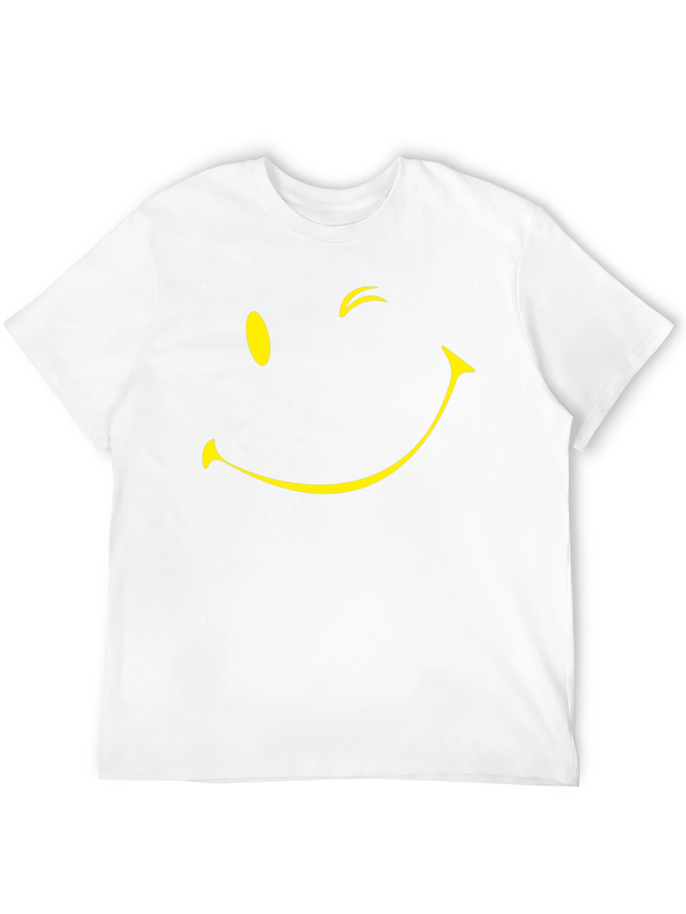 Winking Smiley Face Black T-Shirt