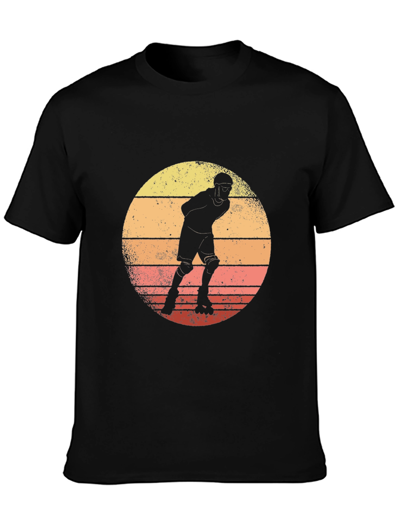 Retro Roller Skater Sunset T-Shirt