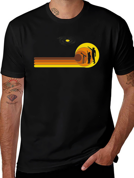 Retro Astronomy T-Shirt - Star Gazing Tee