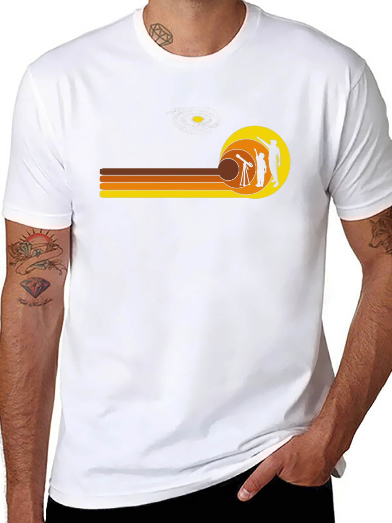Retro Astronomy T-Shirt - Star Gazing Tee