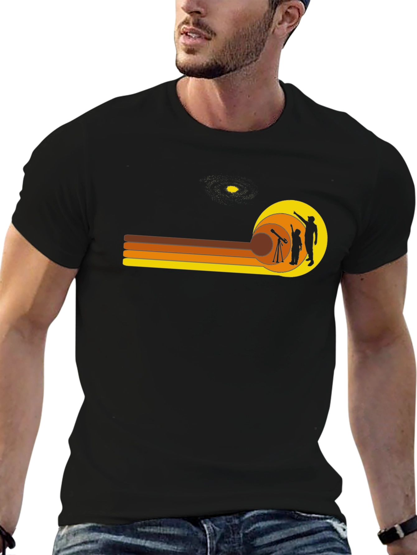 Retro Astronomy T-Shirt - Star Gazing Tee