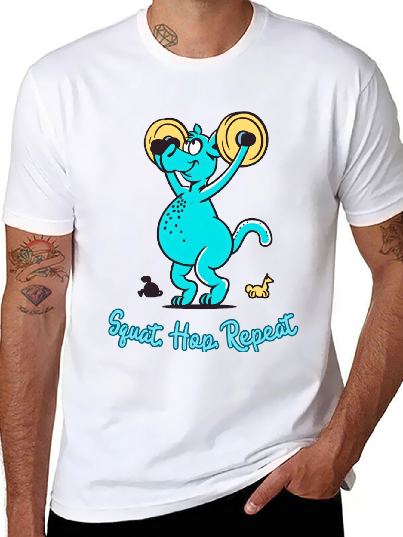 Squat Hop Repeat Graphic T-Shirt