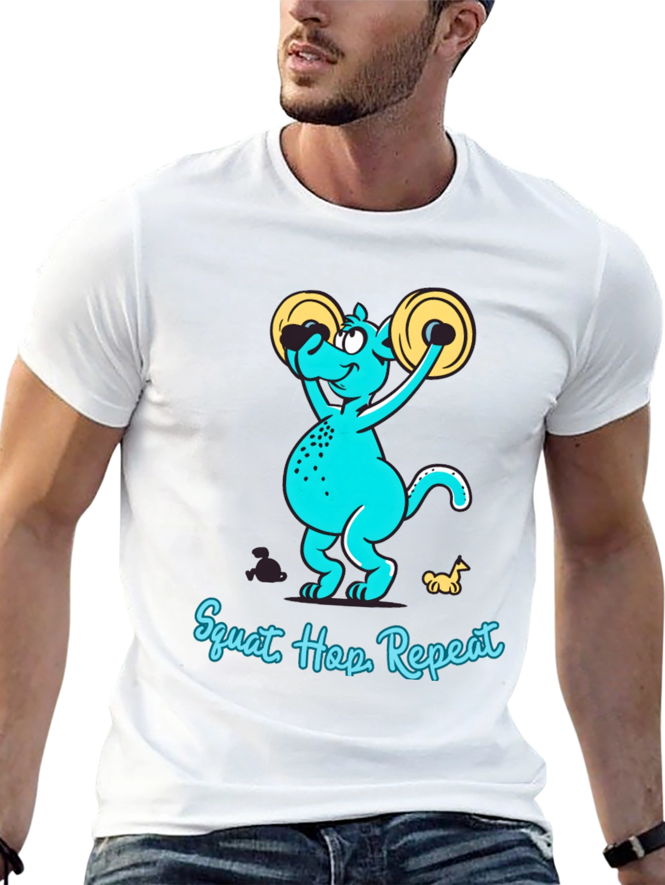 Squat Hop Repeat Graphic T-Shirt