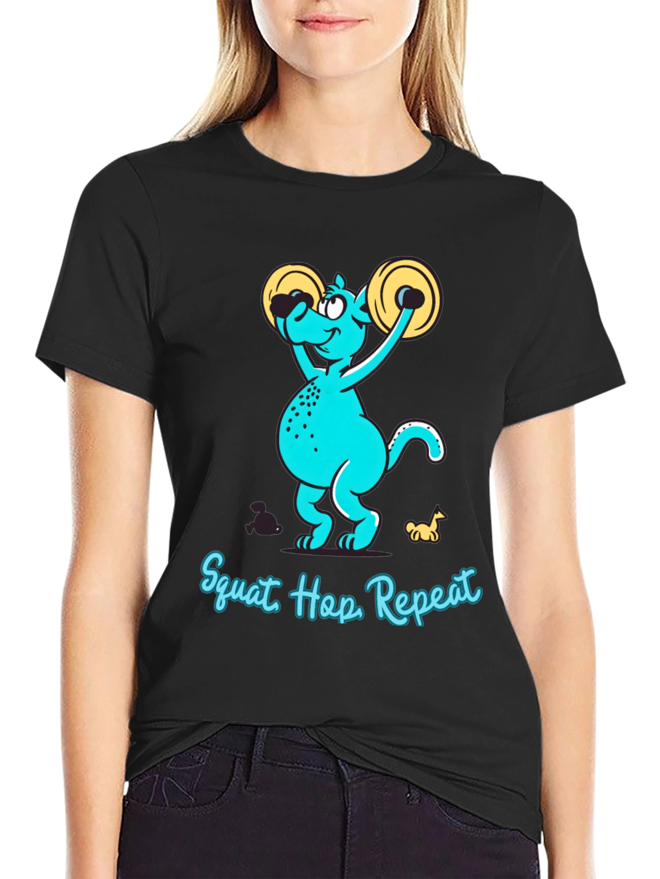 Squat Hop Repeat Graphic T-Shirt