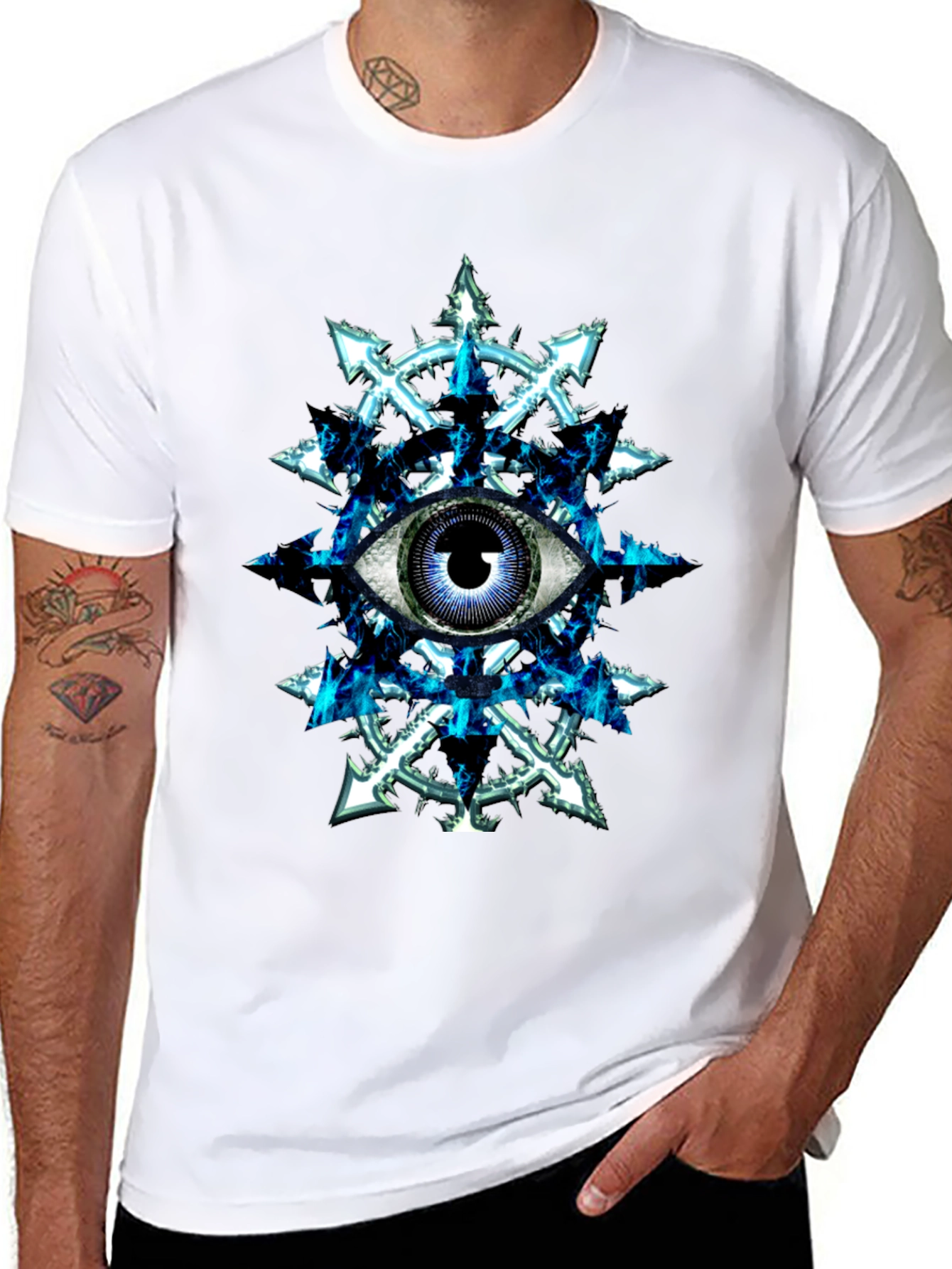 Eye of Chaos T-Shirt - Black Graphic Tee