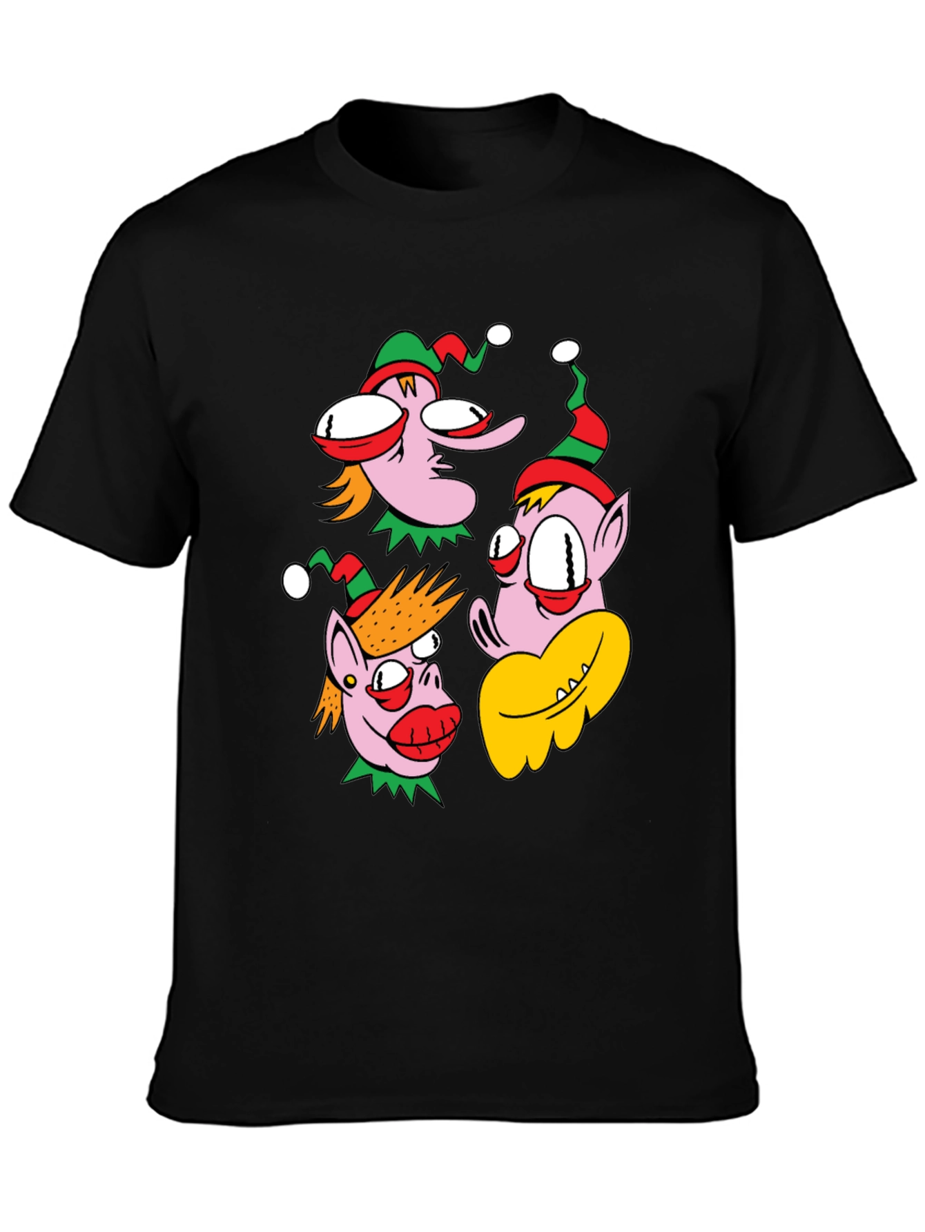 Holiday Cartoon Character Graphic T-Shirt