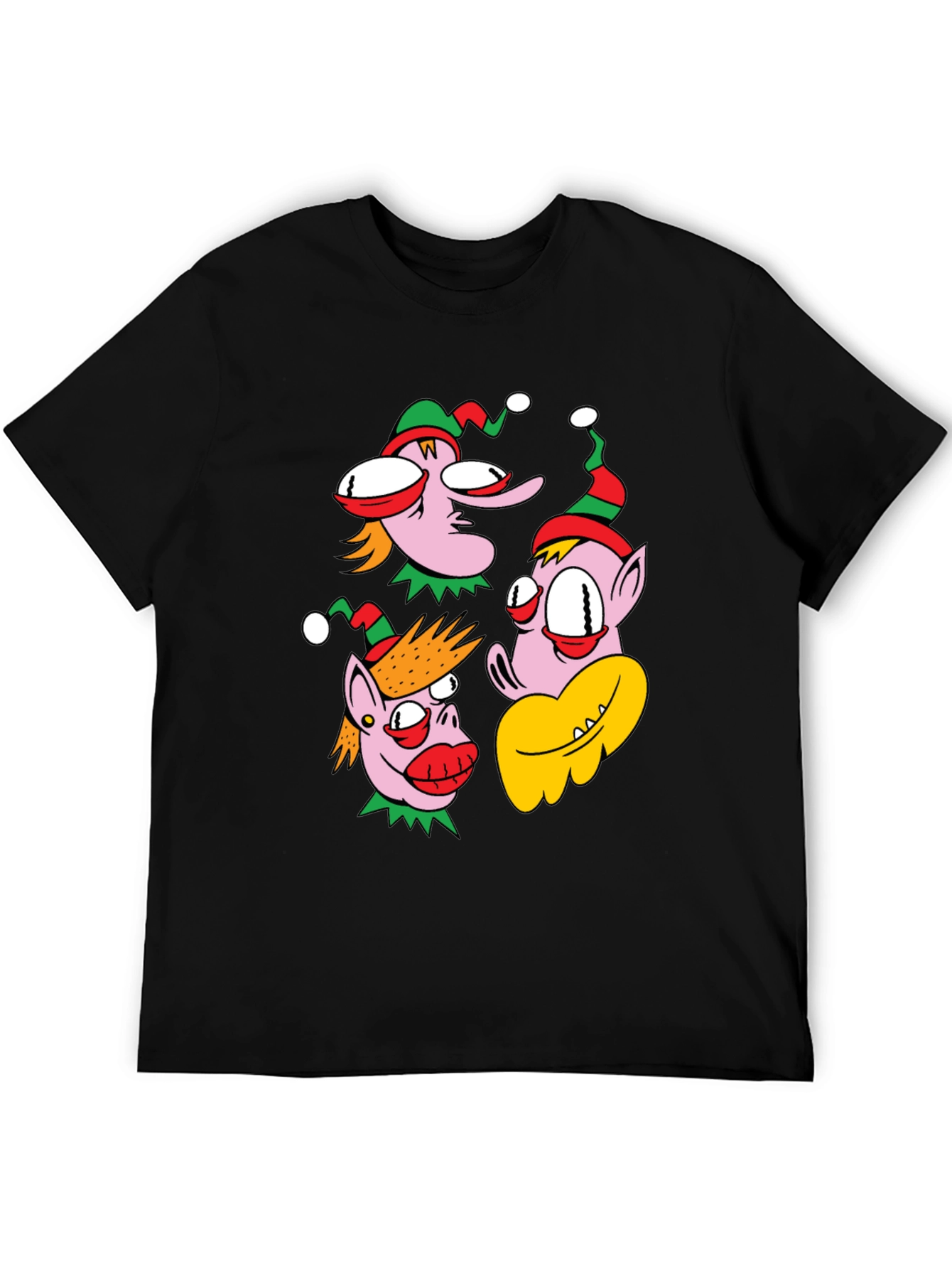 Holiday Cartoon Character Graphic T-Shirt