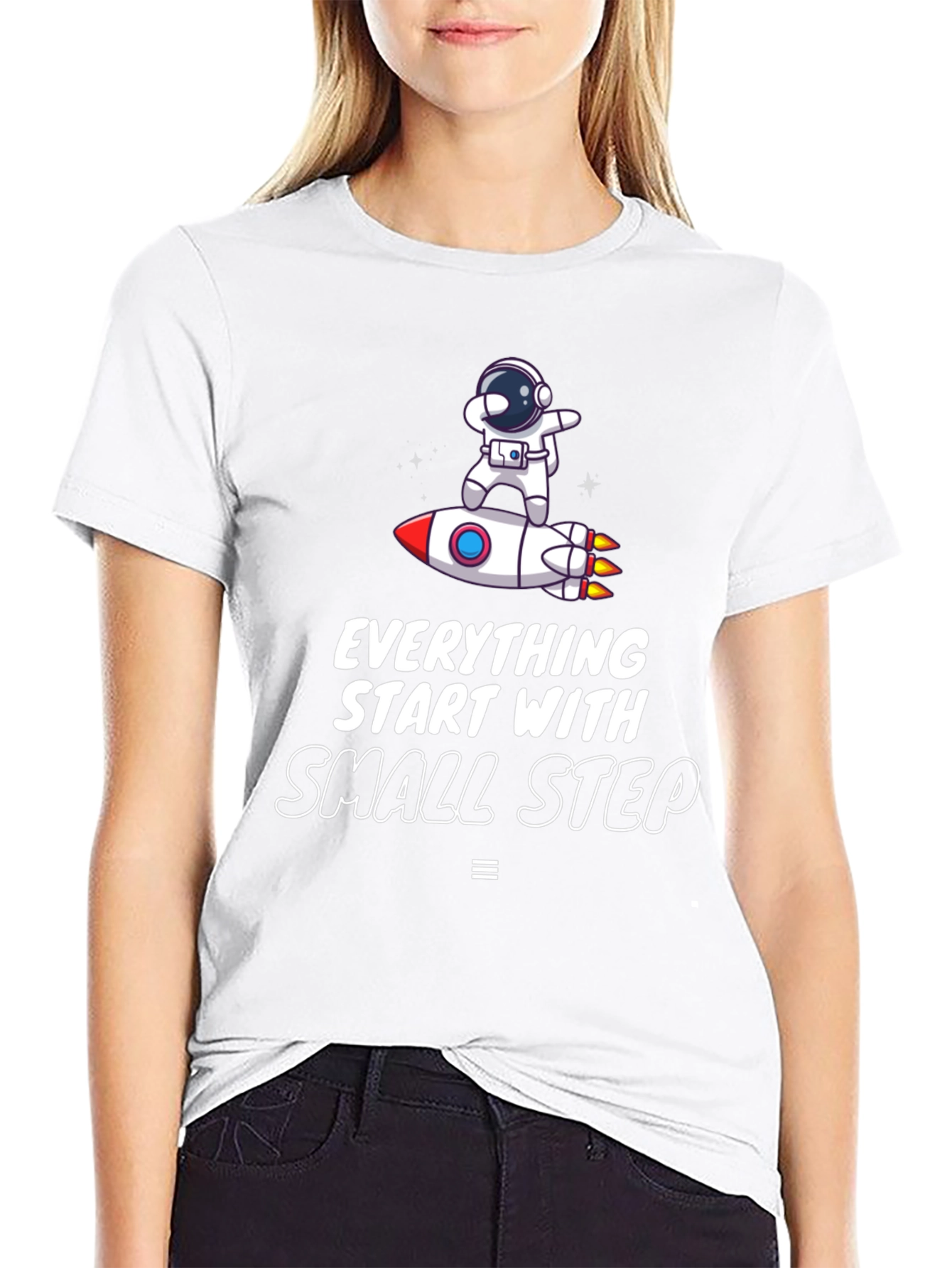 Astronaut Rocket Tee: Small Steps Matter