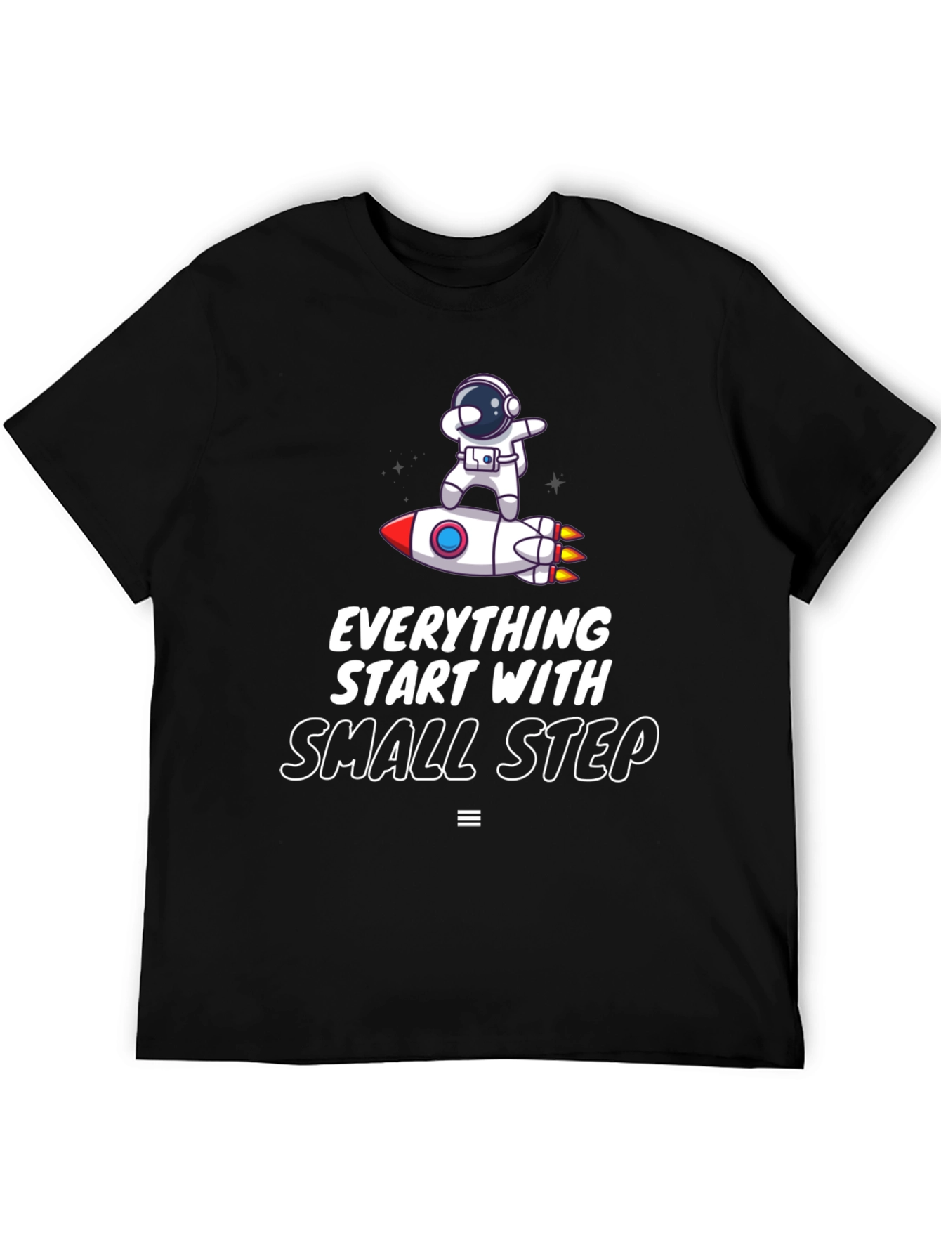Astronaut Rocket Tee: Small Steps Matter