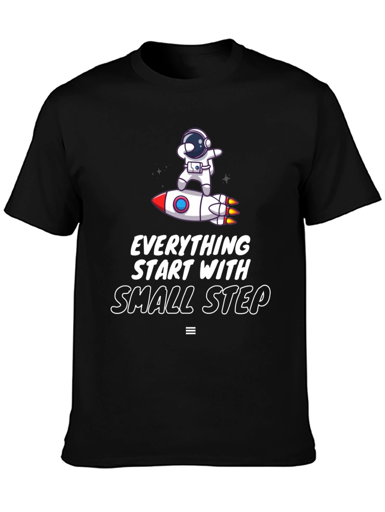 Astronaut Rocket Tee: Small Steps Matter