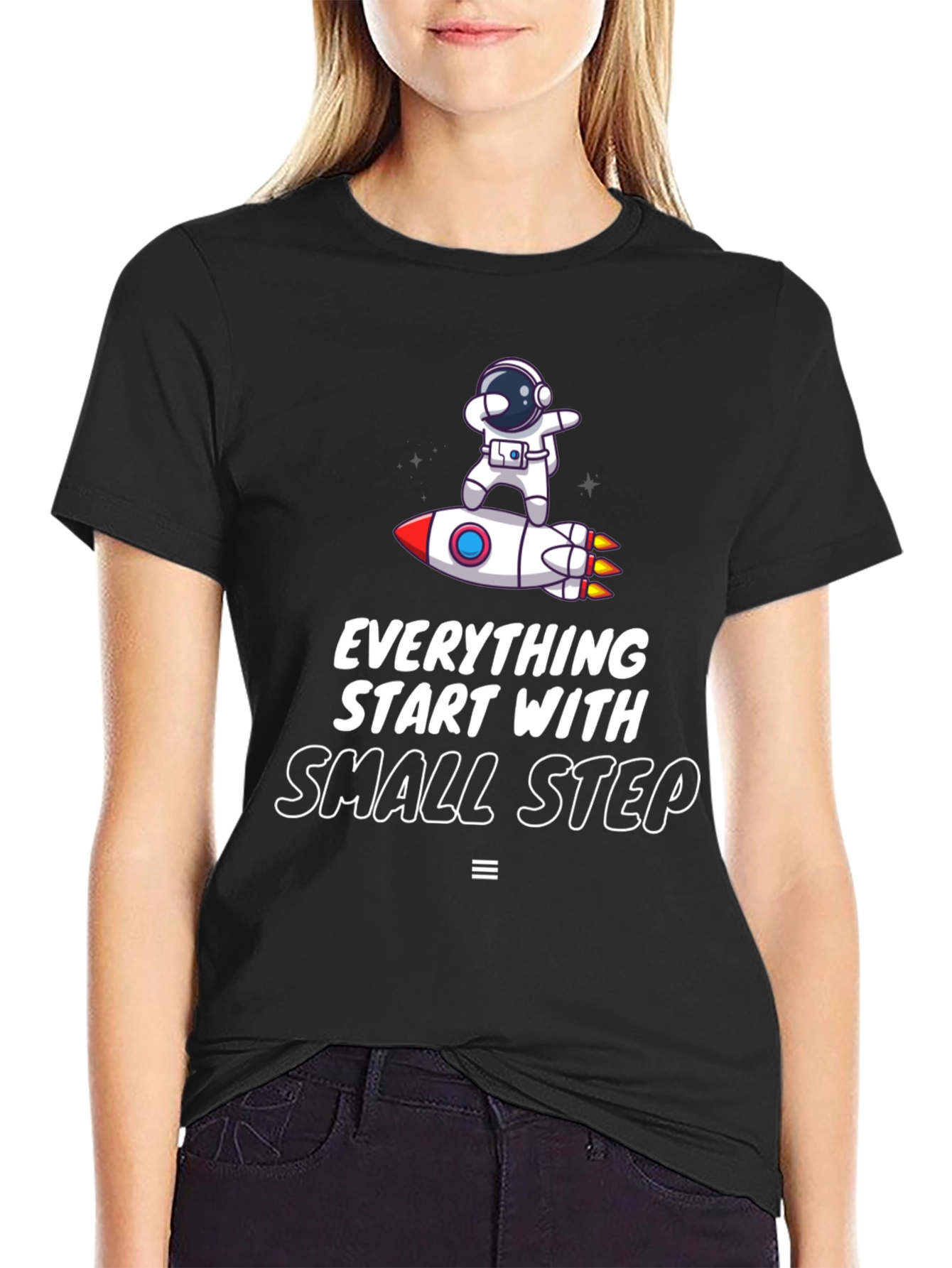Astronaut Rocket Tee: Small Steps Matter