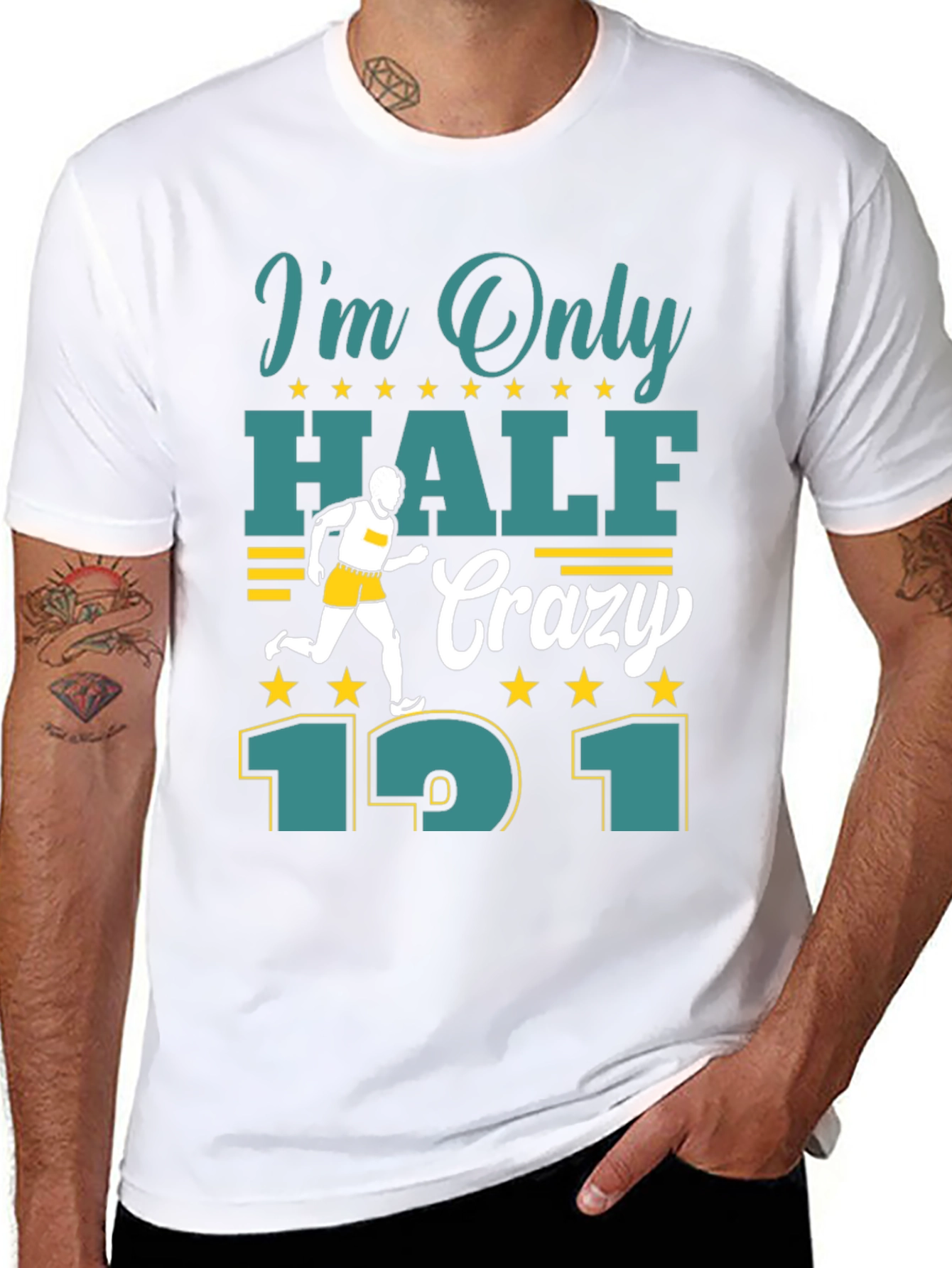 Im Only Half Crazy 13.1 T-Shirt