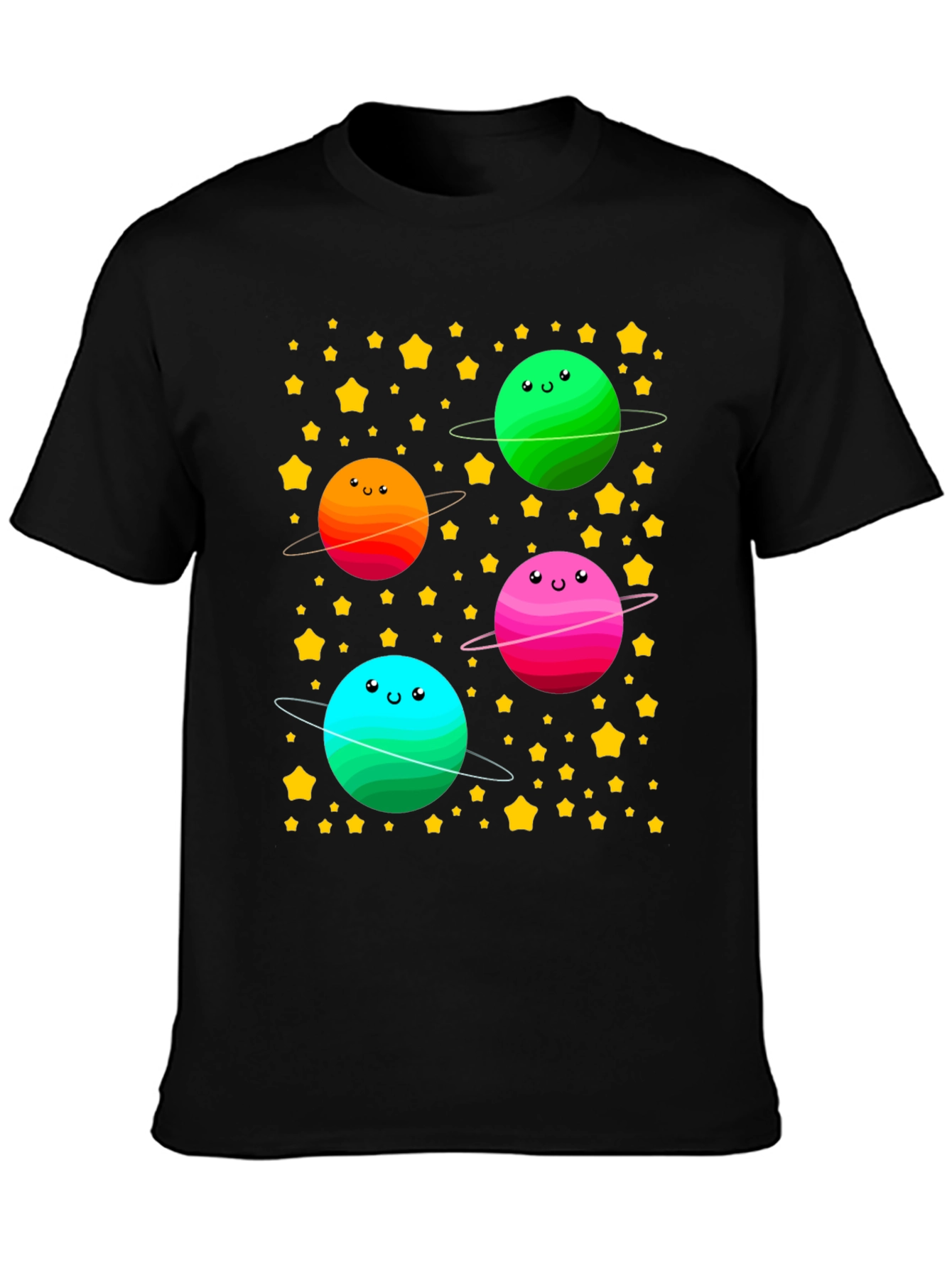 Cute Planets T-Shirt - Space Lovers Tee