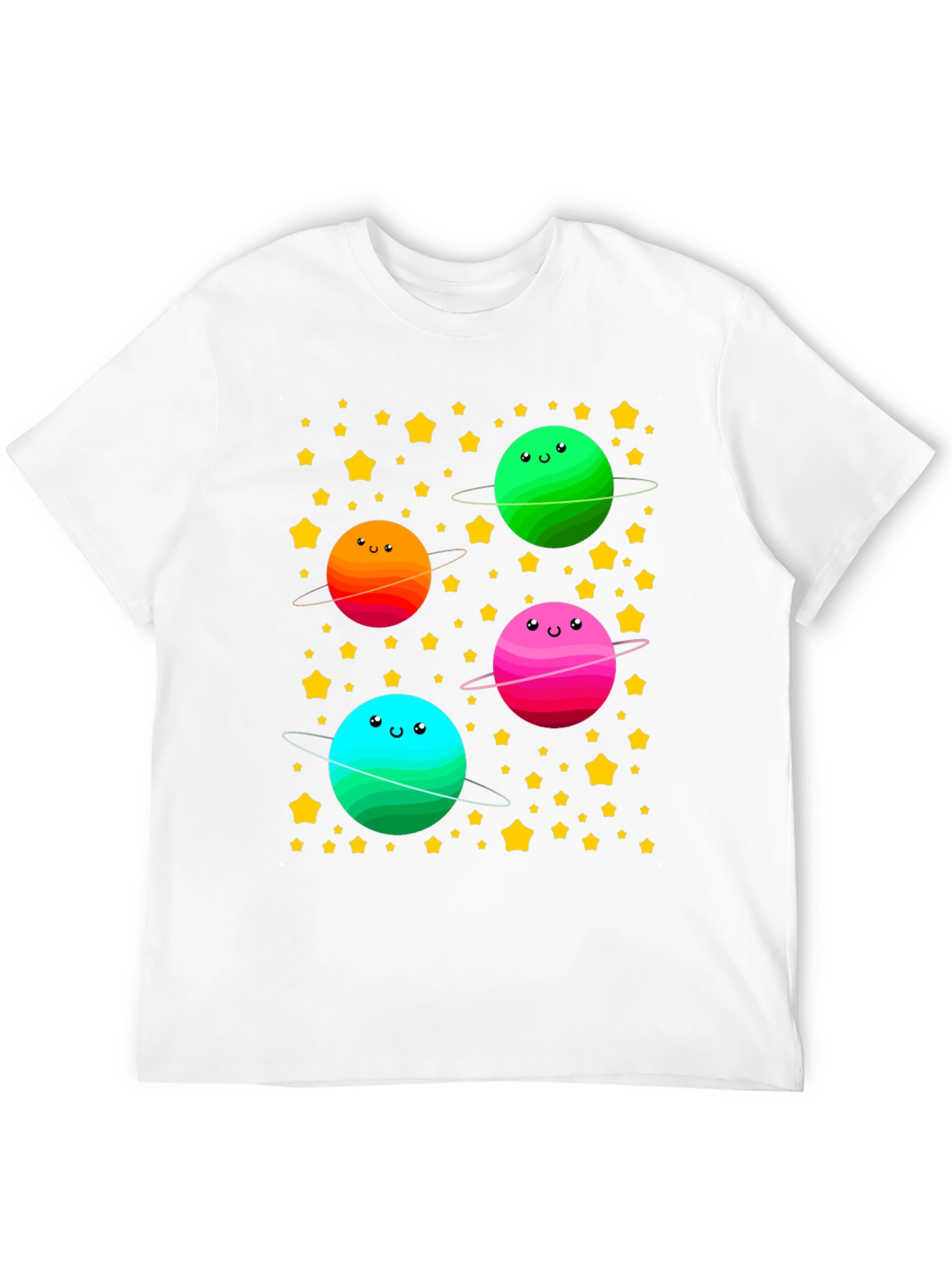 Cute Planets T-Shirt - Space Lovers Tee