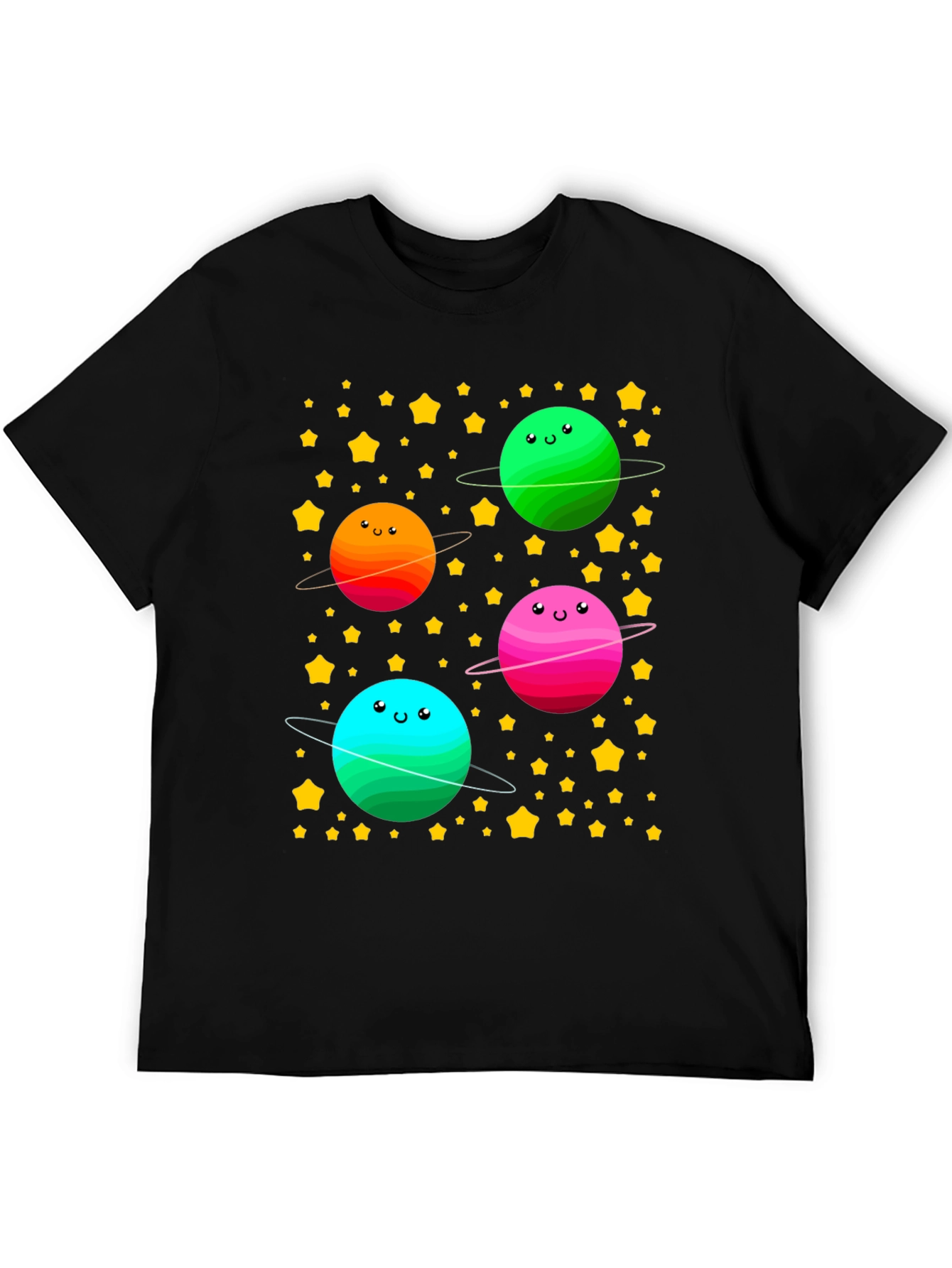 Cute Planets T-Shirt - Space Lovers Tee