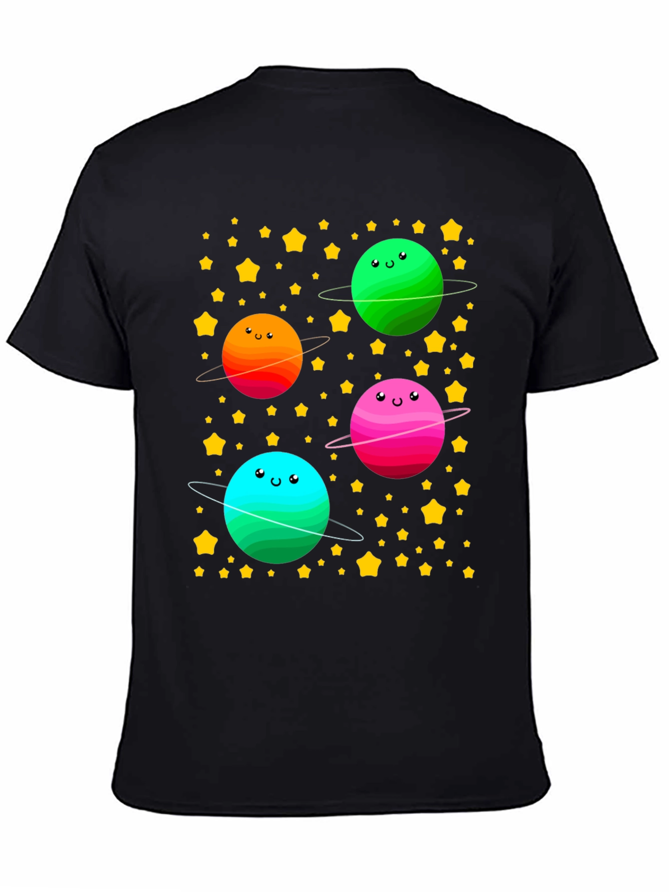 Cute Planets T-Shirt - Space Lovers Tee