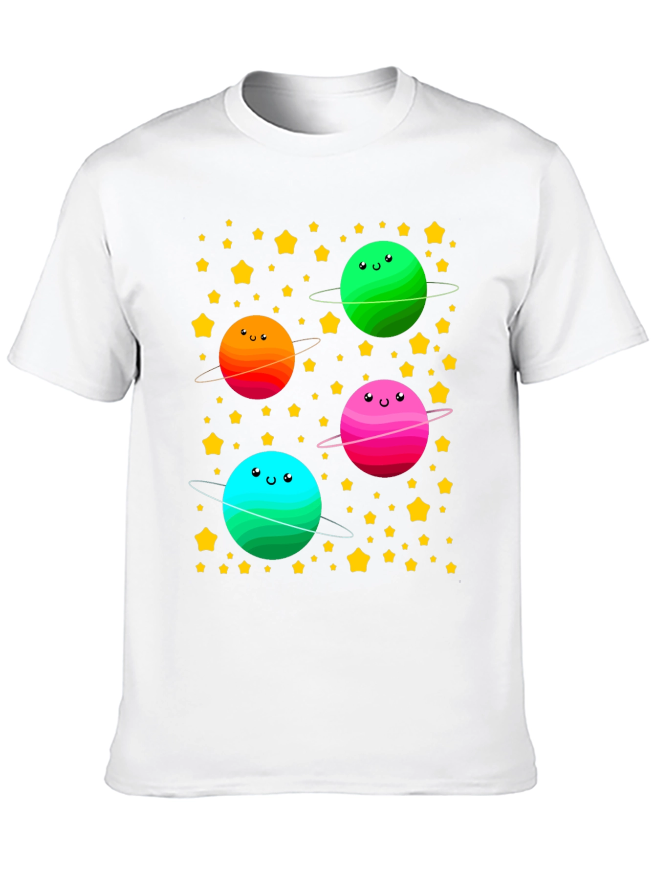Cute Planets T-Shirt - Space Lovers Tee