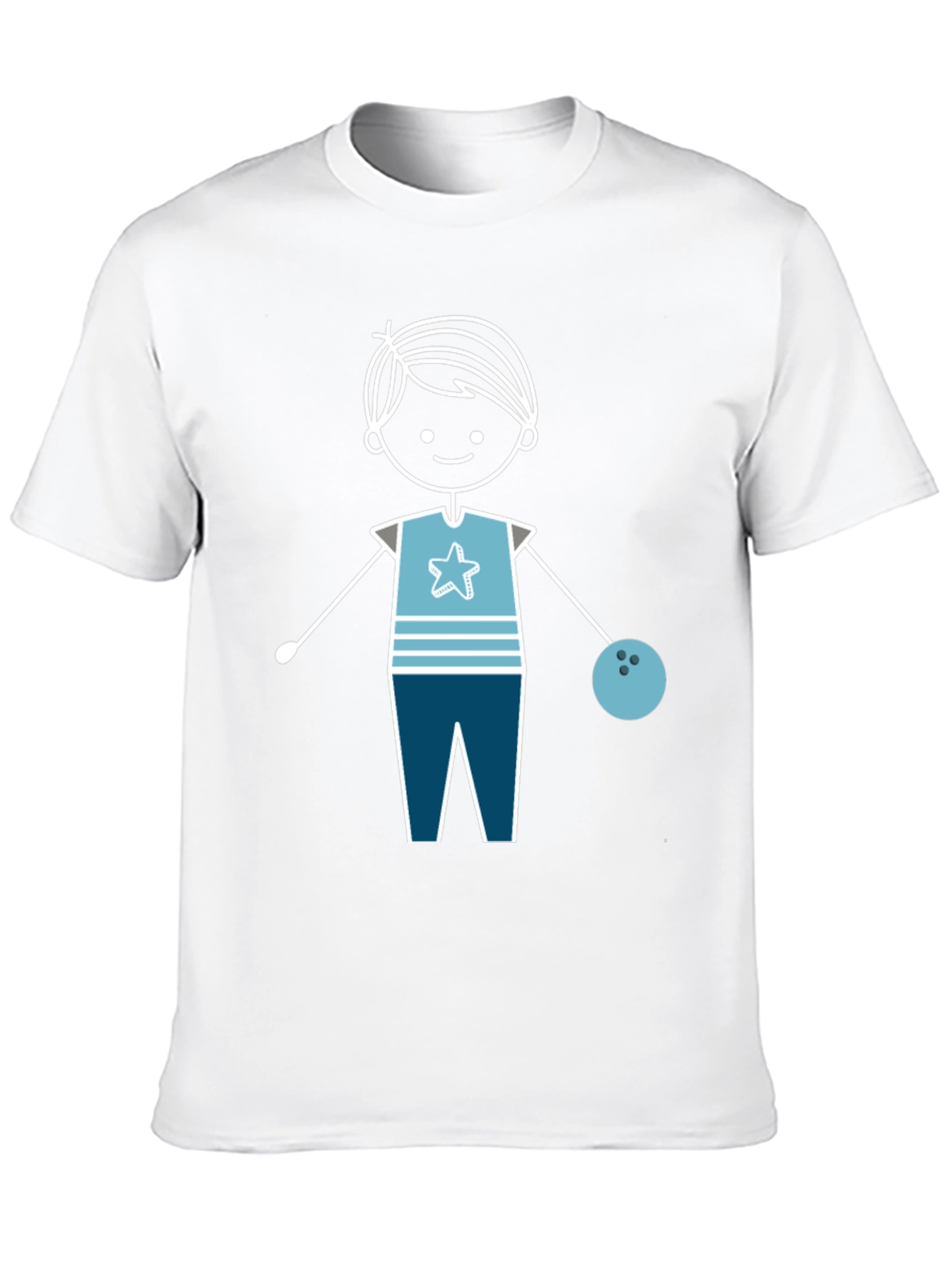 Stick Figure Bowler T-Shirt