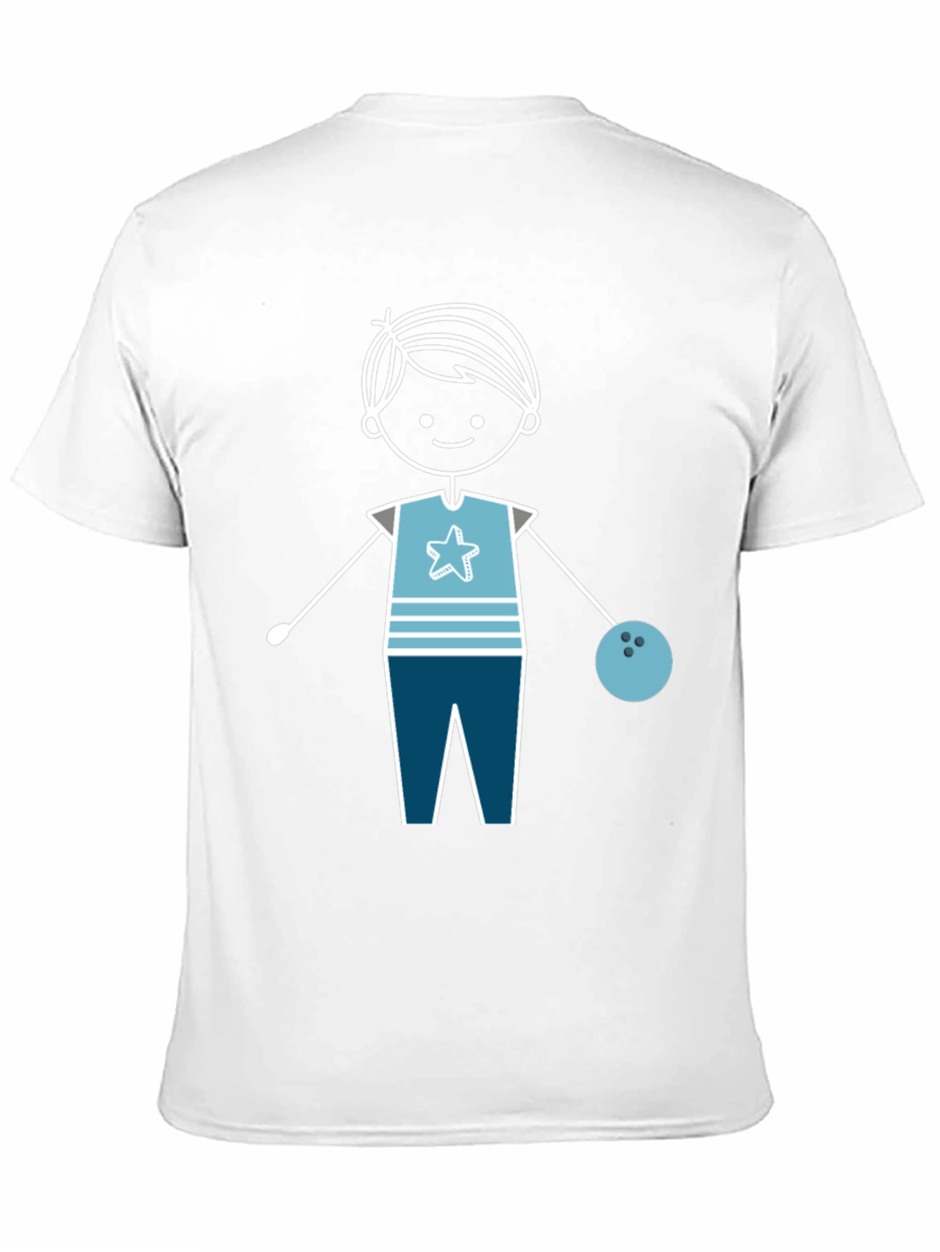 Stick Figure Bowler T-Shirt