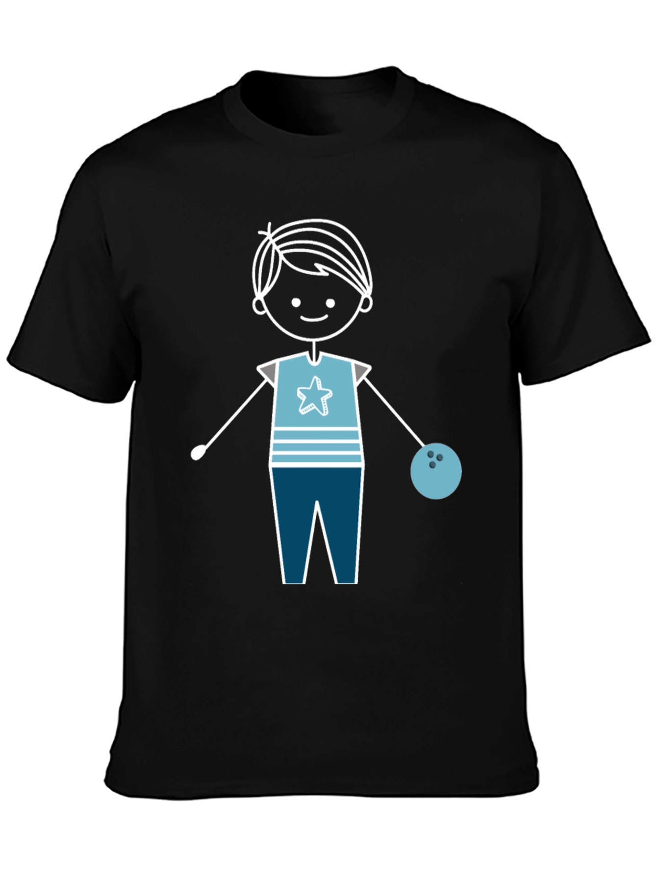 Stick Figure Bowler T-Shirt