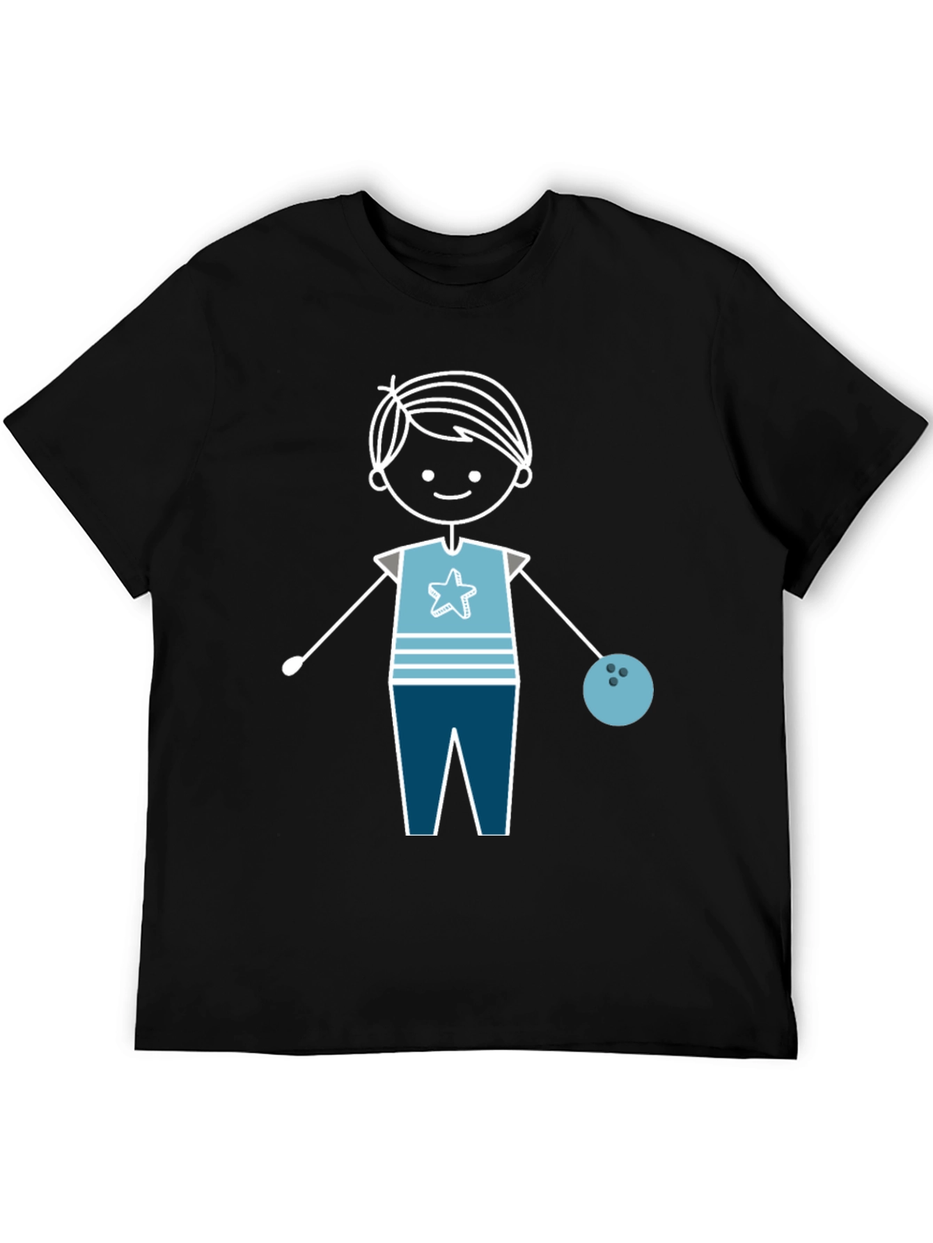 Stick Figure Bowler T-Shirt
