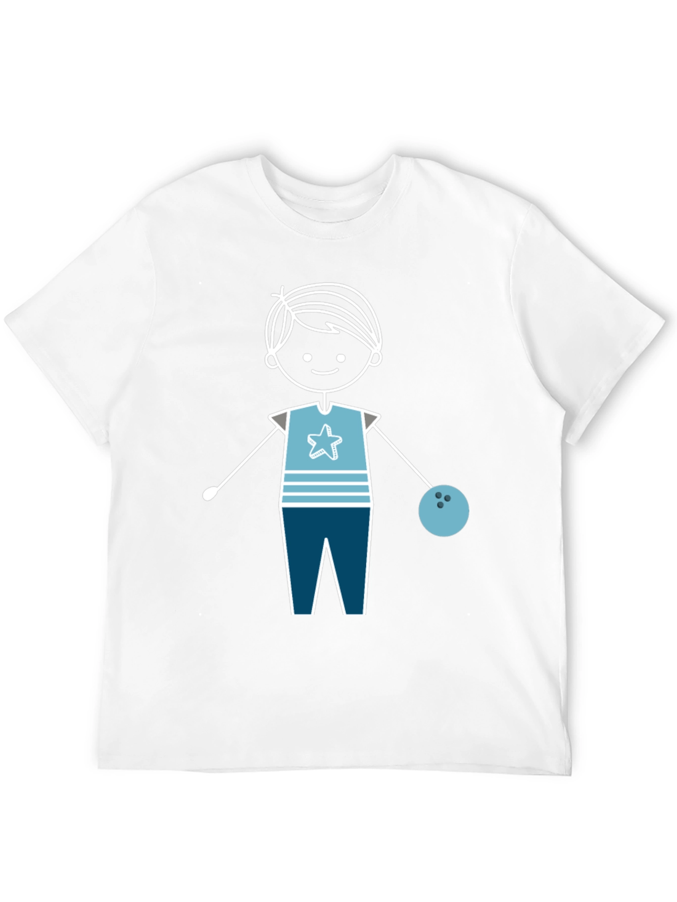 Stick Figure Bowler T-Shirt