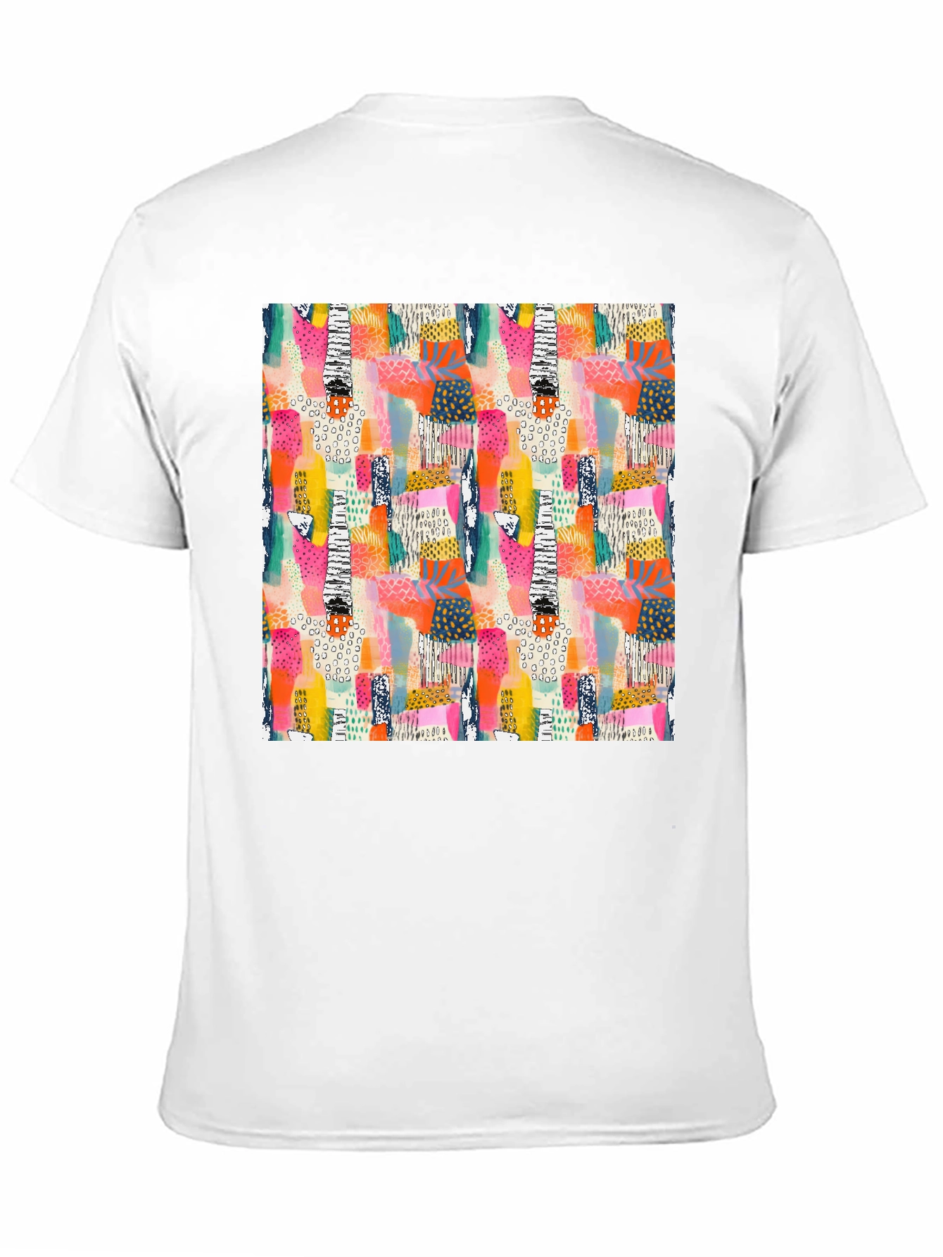 Abstract Pattern Black T-Shirt