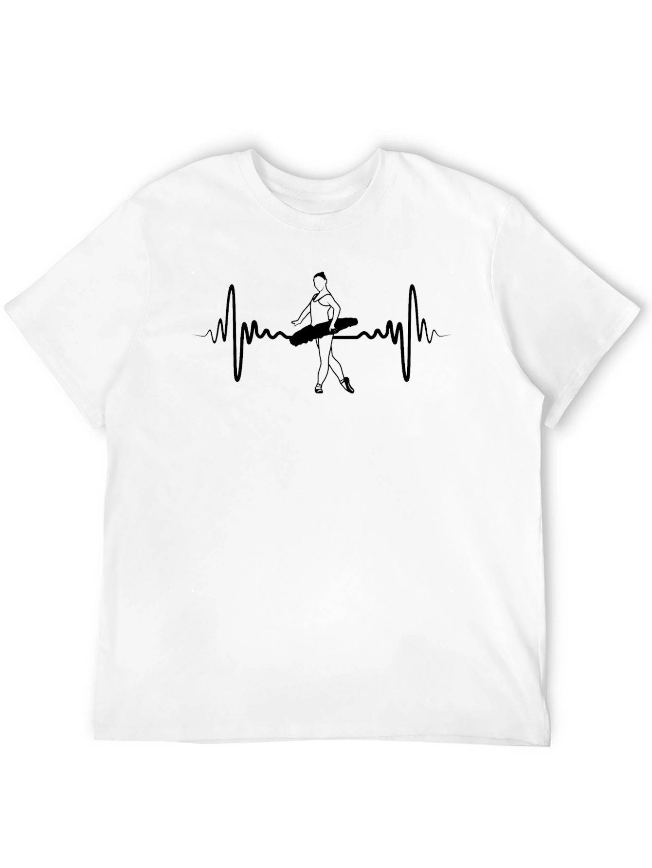 Heartbeat Ballerina Black T-Shirt