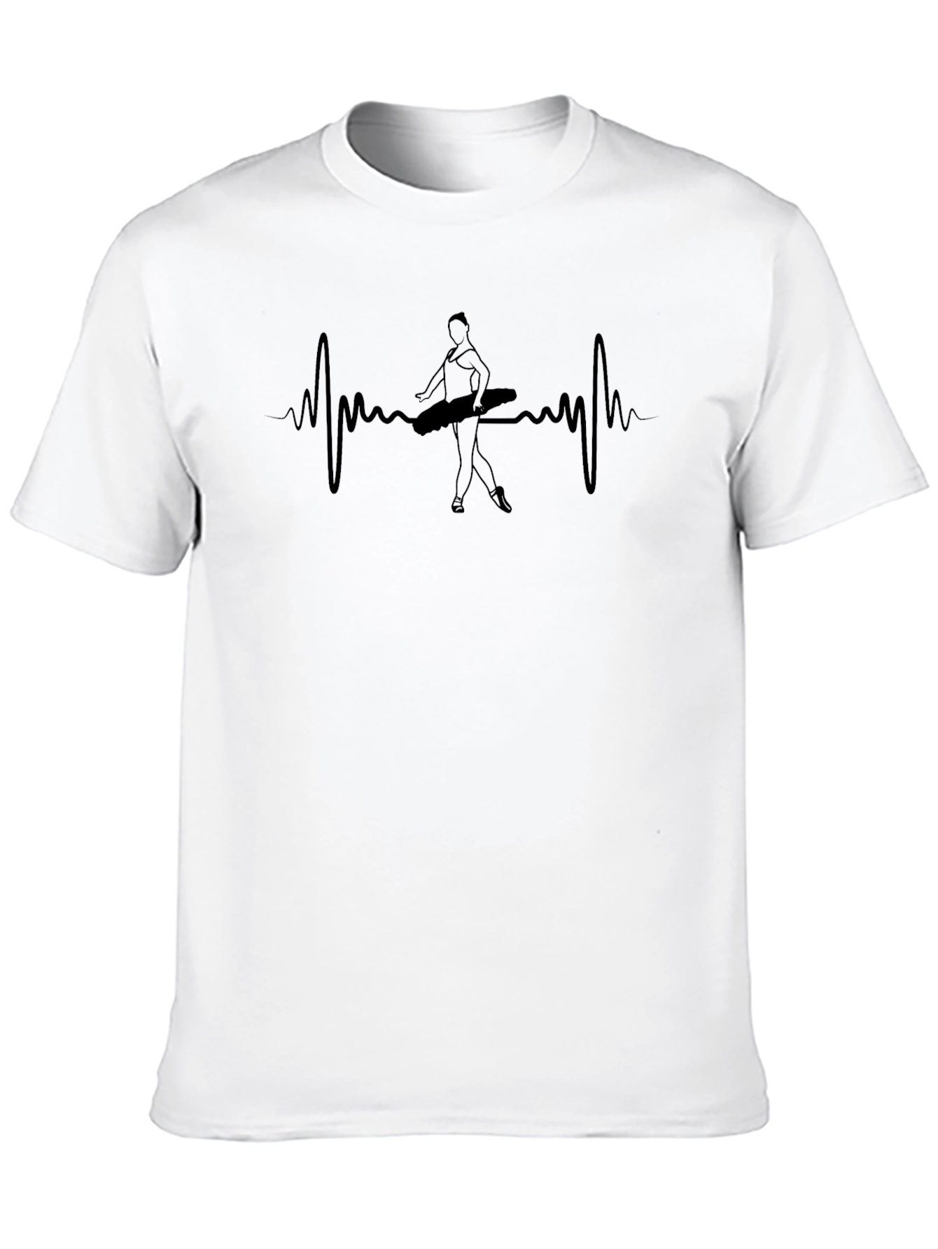Heartbeat Ballerina Black T-Shirt