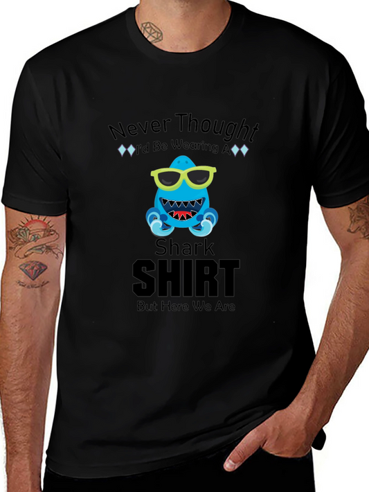 Novelty Shark Shirt - Funny Graphic Tee