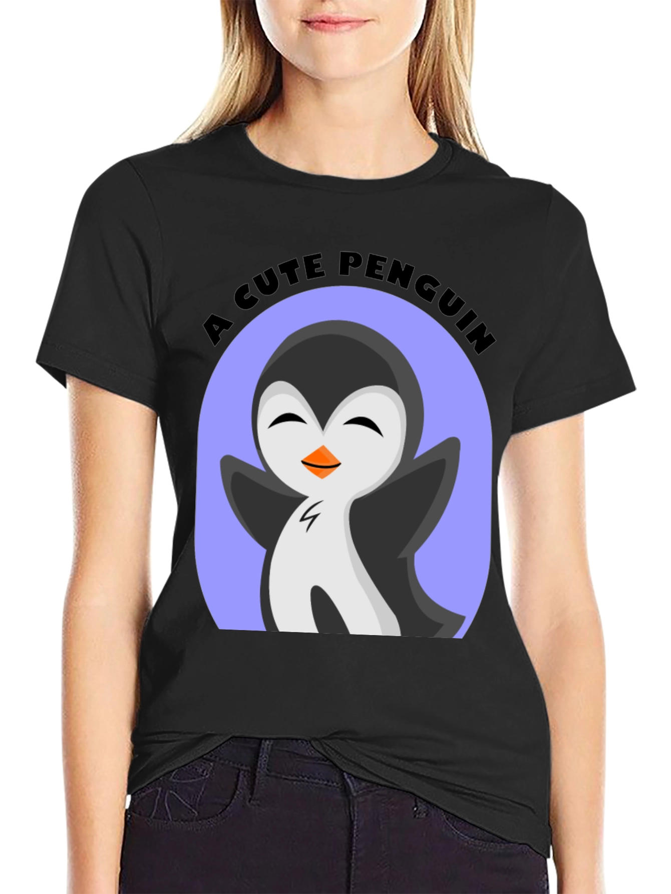 Cute Penguin Graphic T-Shirt