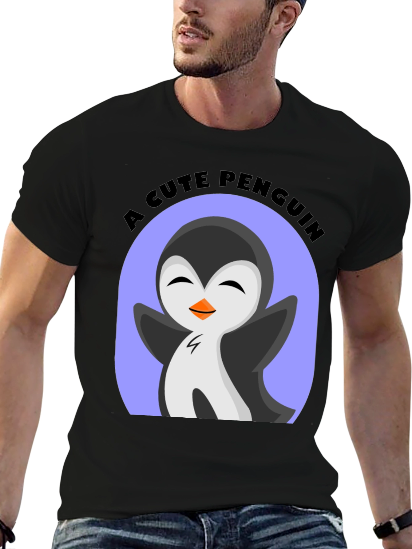 Cute Penguin Graphic T-Shirt