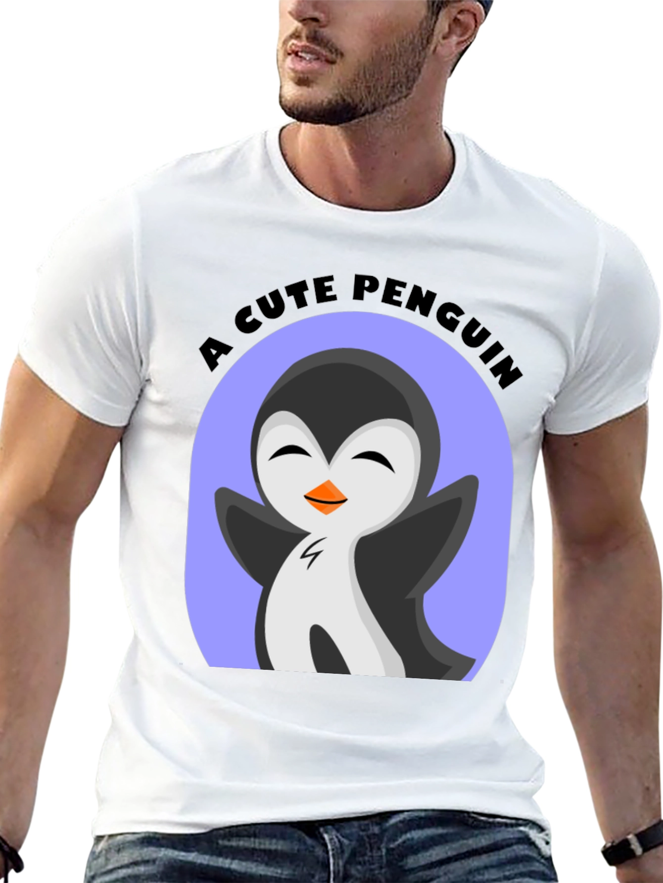 Cute Penguin Graphic T-Shirt