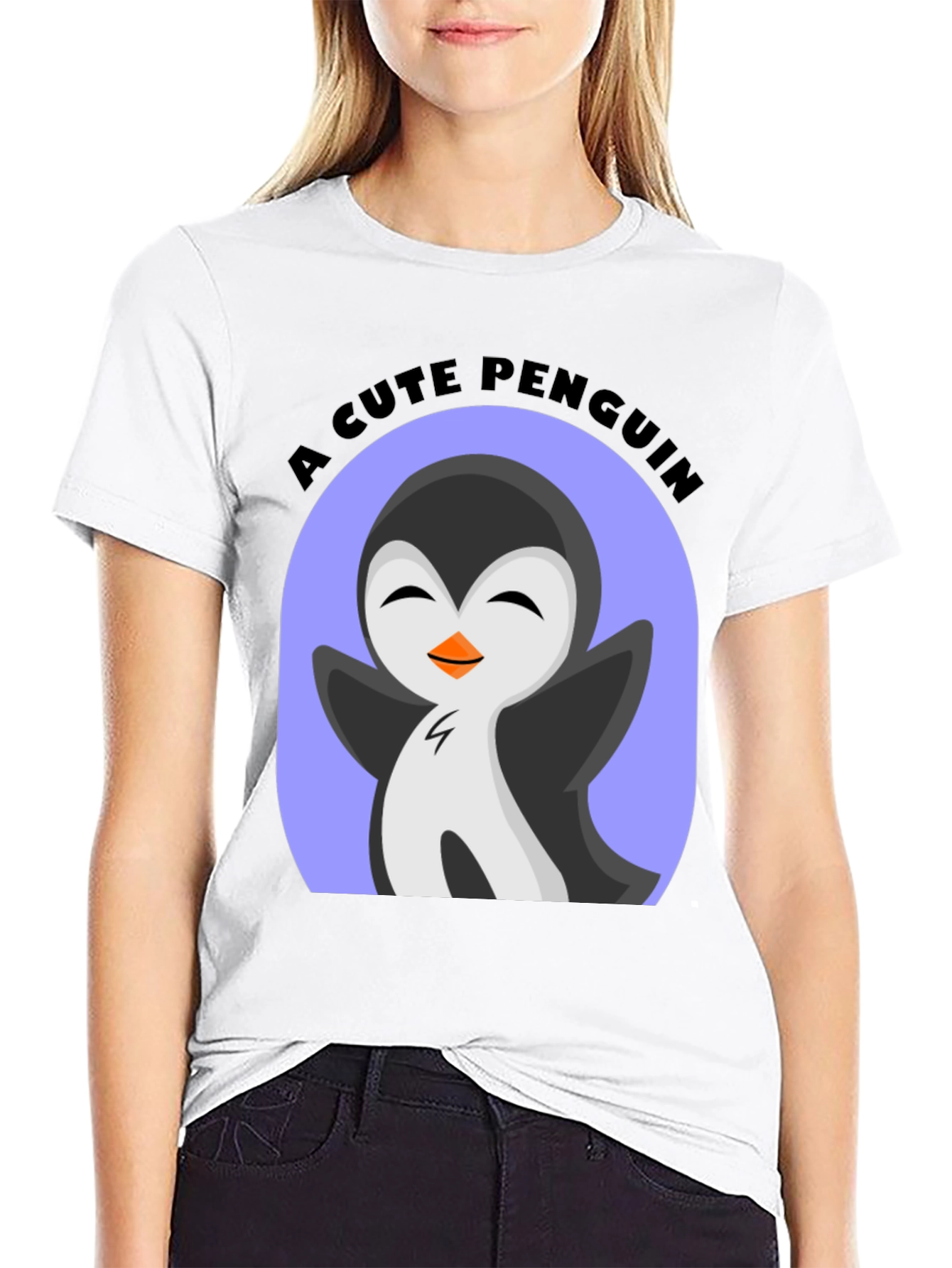 Cute Penguin Graphic T-Shirt