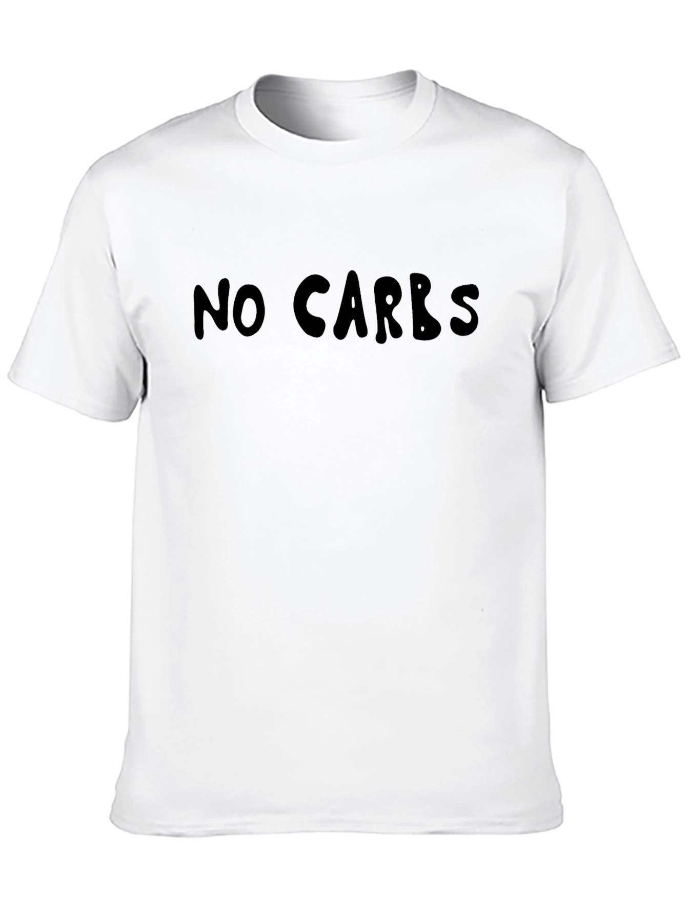 No Carbs Black T-Shirt - Keto Diet Apparel