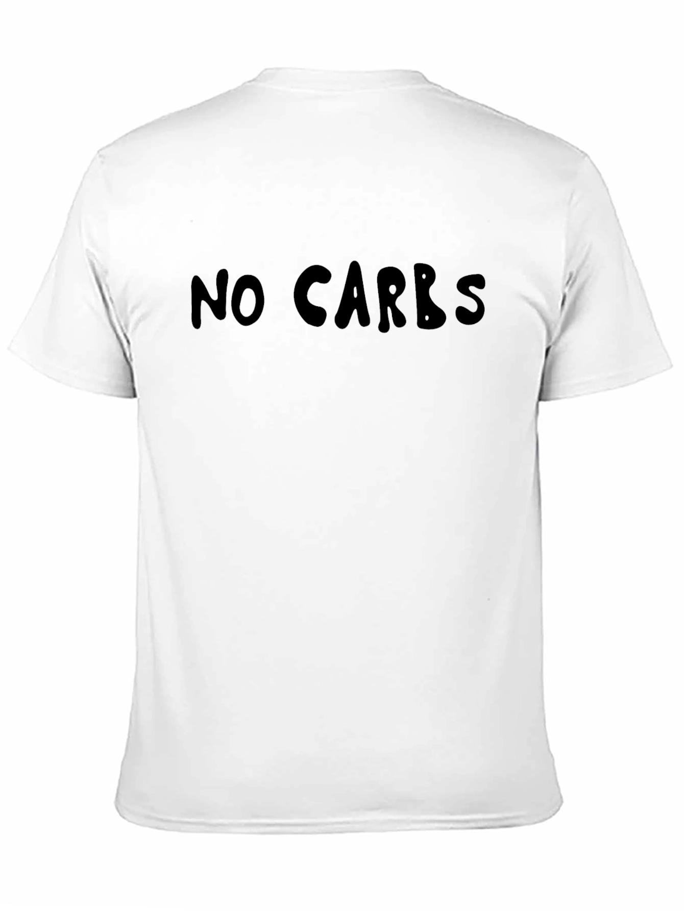 No Carbs Black T-Shirt - Keto Diet Apparel