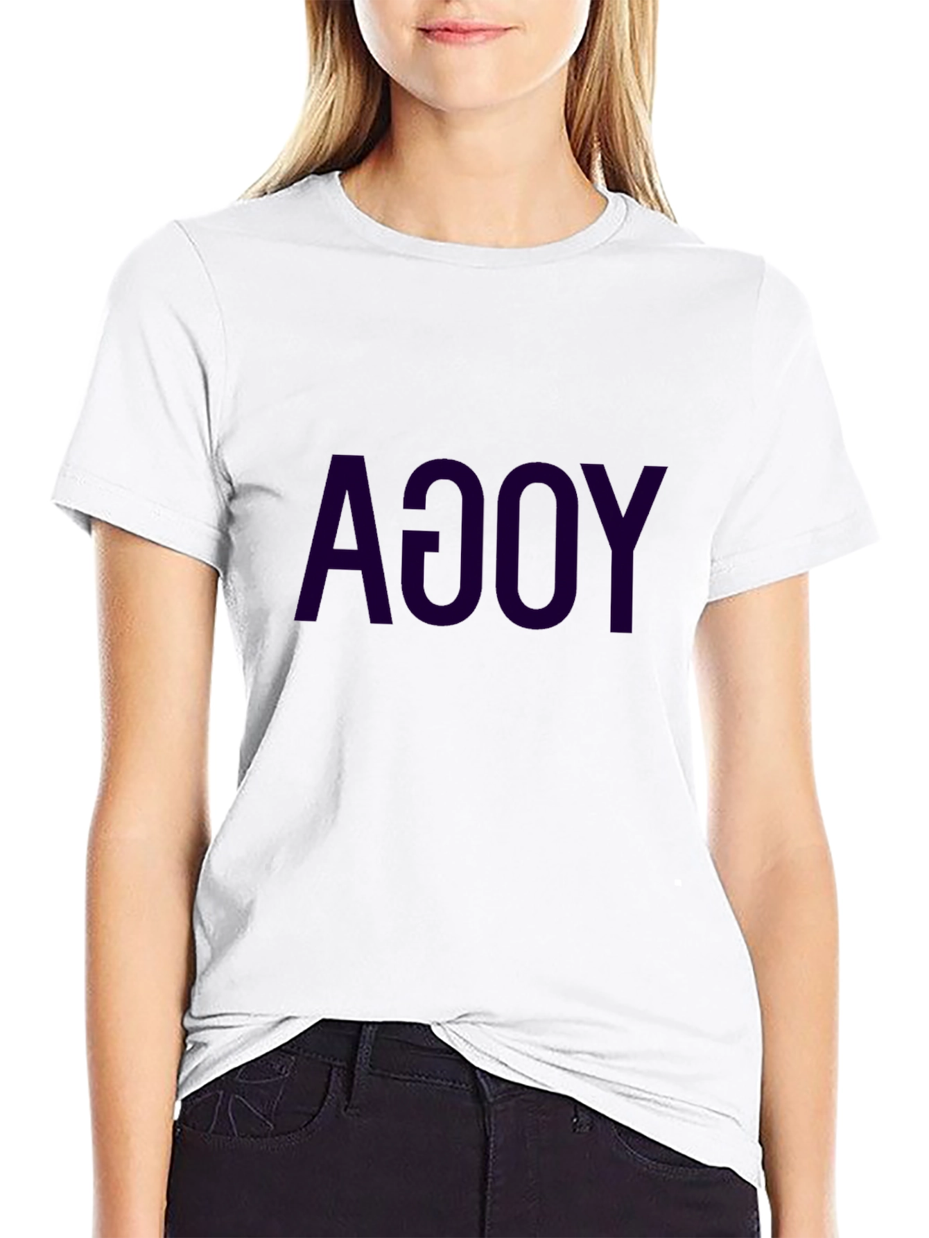 Yoga T-Shirt: Mens Black Graphic Tee